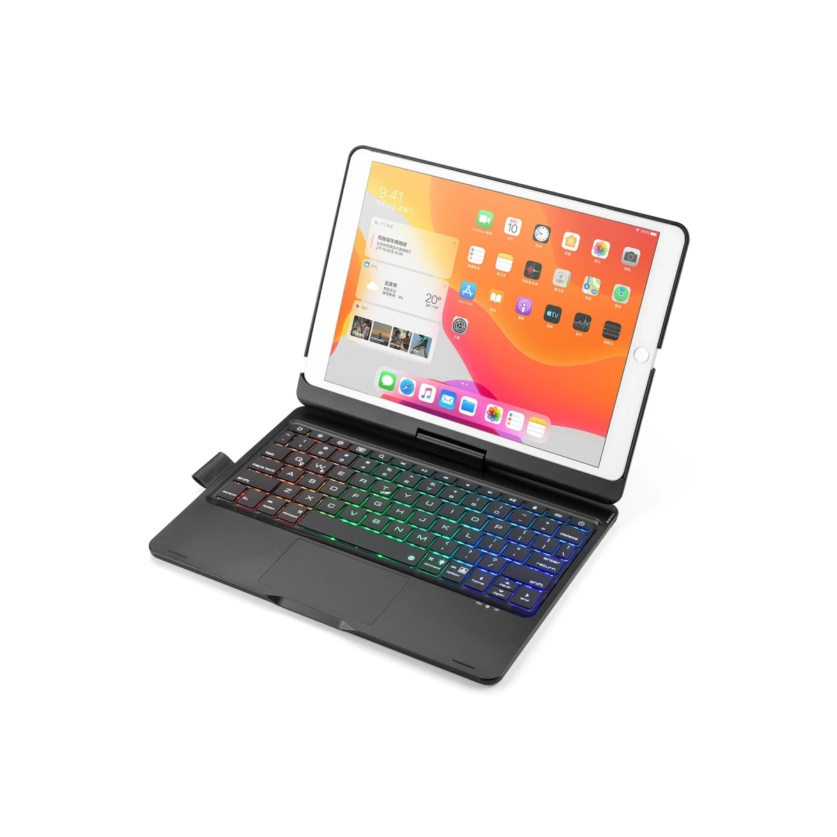 Newface Apple iPad 10.2 (7.nesil) Kılıf Magic Dönen Klavyeli Tablet Kılıf - Siyah — görsel 6