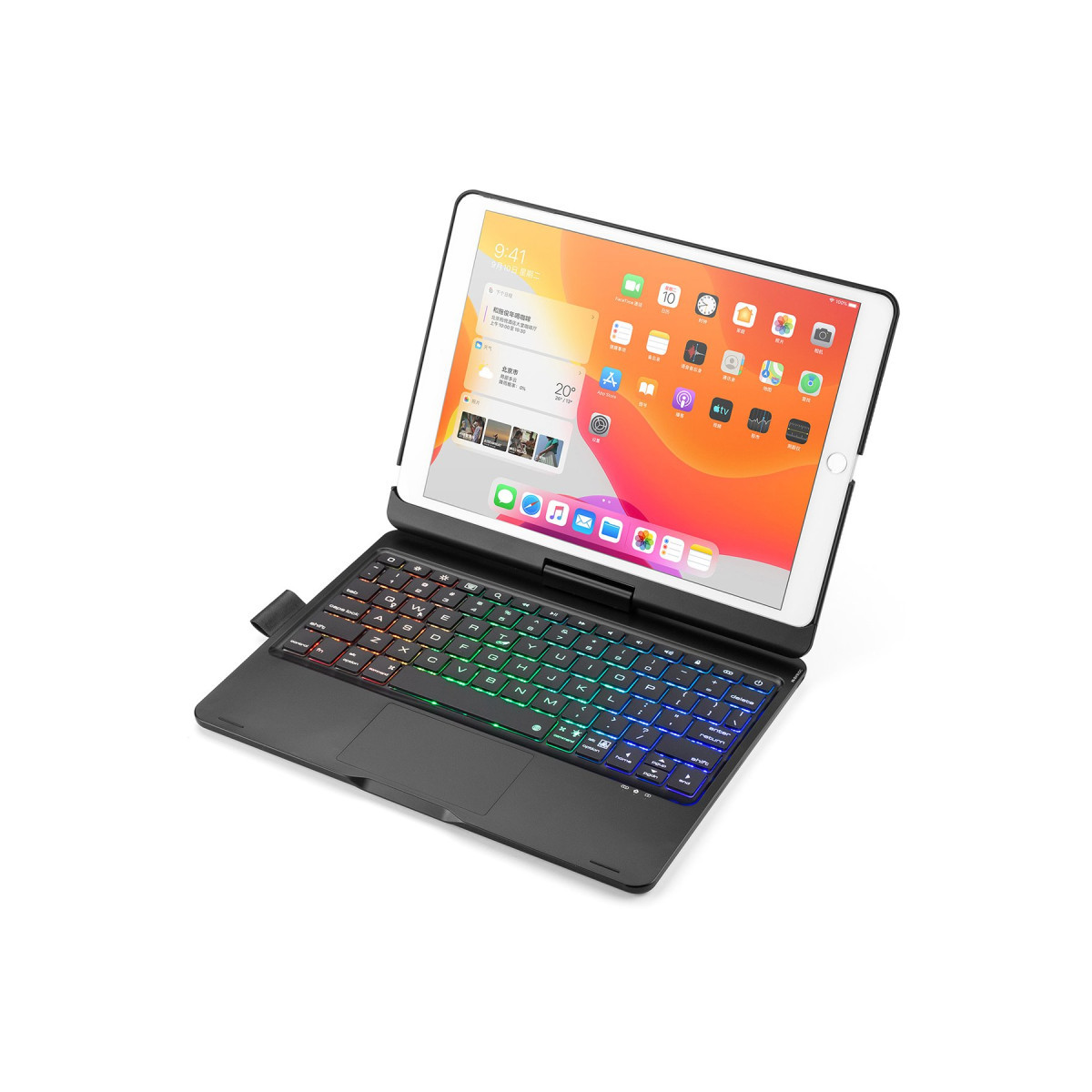 Newface Apple iPad 10.2 (7.nesil) Kılıf Magic Dönen Klavyeli Tablet Kılıf - Siyah — görsel 11