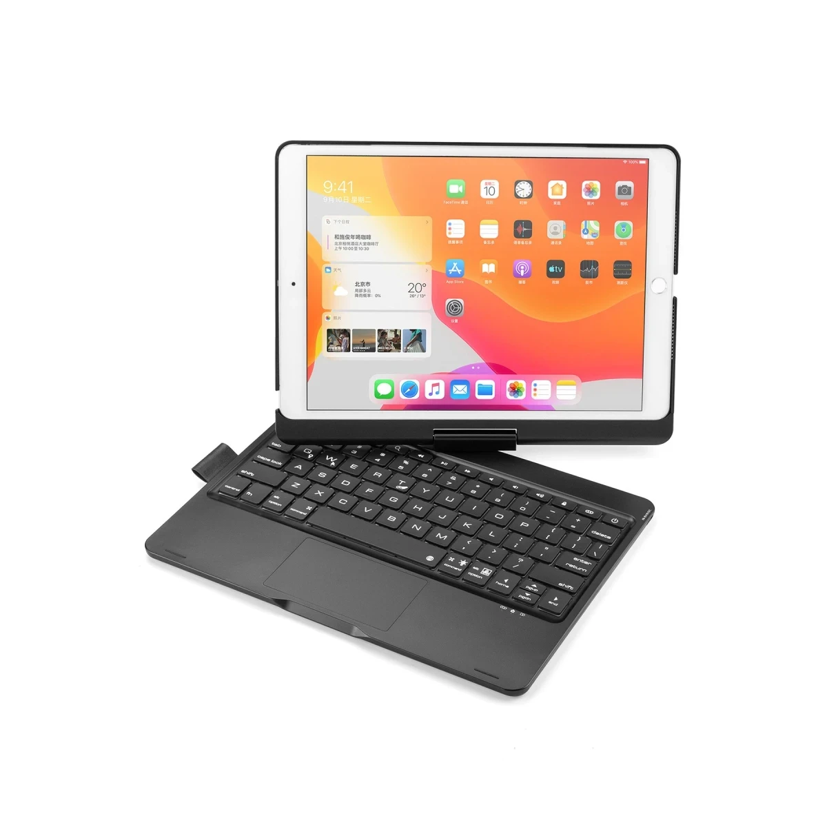 Newface Apple iPad 10.2 (7.nesil) Kılıf Magic Dönen Klavyeli Tablet Kılıf - Siyah — görsel 9