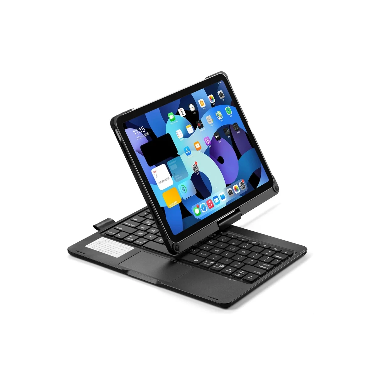Newface Apple iPad Pro 11 (2021) Kılıf Magic Dönen Klavyeli Tablet Kılıf - Siyah — görsel 8