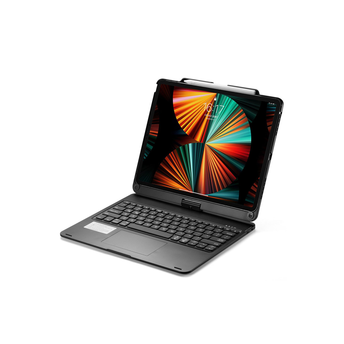 Newface Apple iPad Pro 12.9 (2021) Kılıf Magic Dönen Klavyeli Tablet Kılıf - Siyah — görsel 11