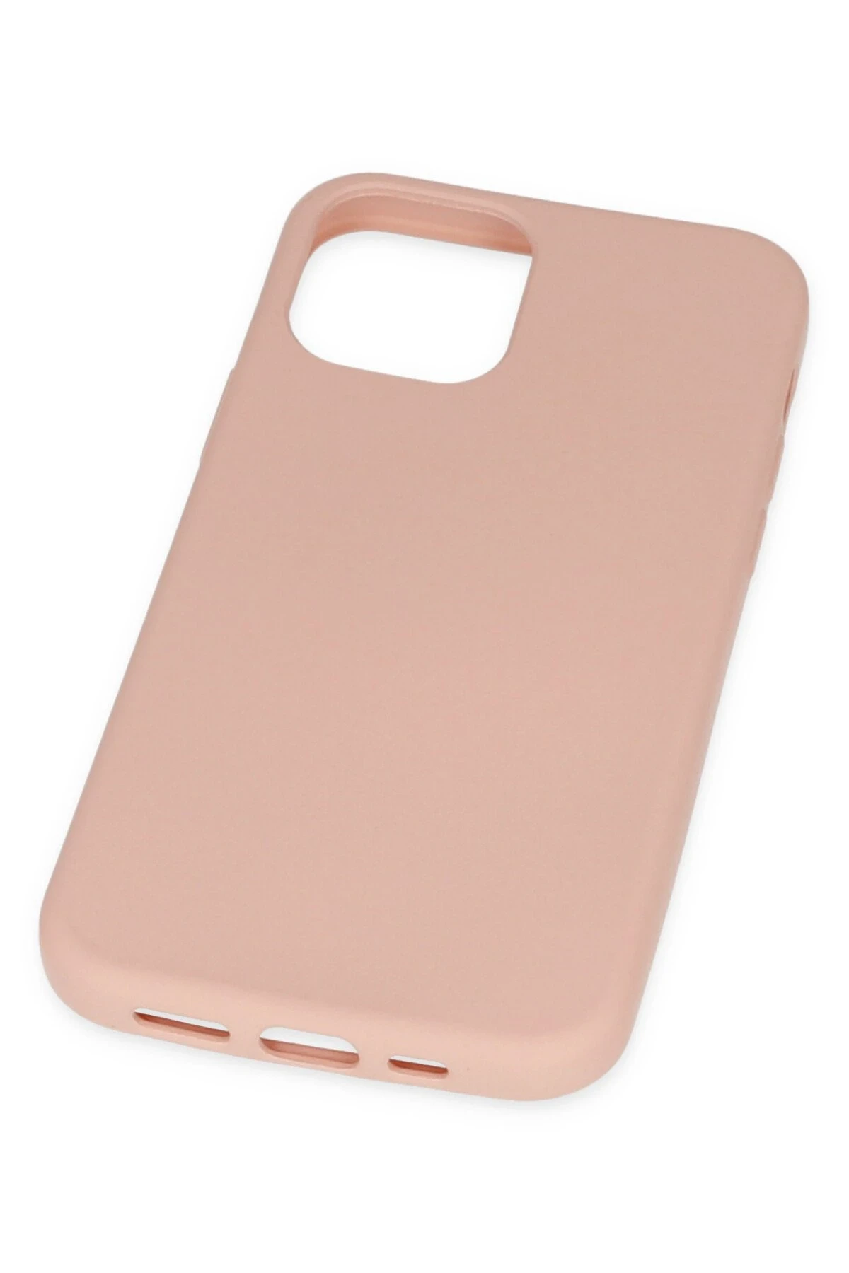 Newface iPhone 11 Pro Max Kılıf Nano içi Kadife Silikon - Pudra