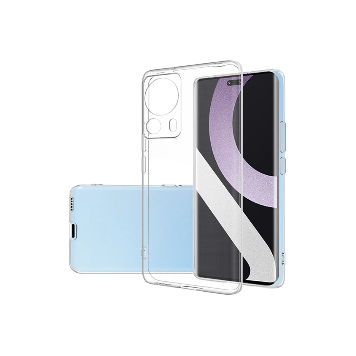 Newface Xiaomi Mi 13 Lite Kılıf Lüx Şeffaf Silikon — görsel 3