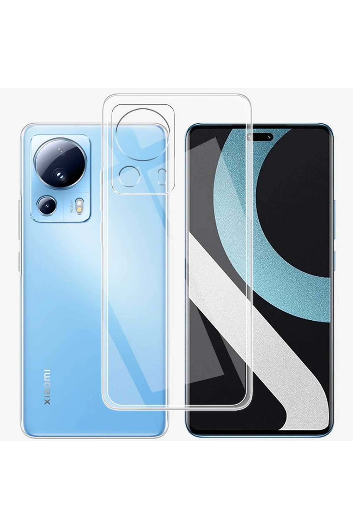 Newface Xiaomi Mi 13 Lite Kılıf Lüx Şeffaf Silikon — görsel 2