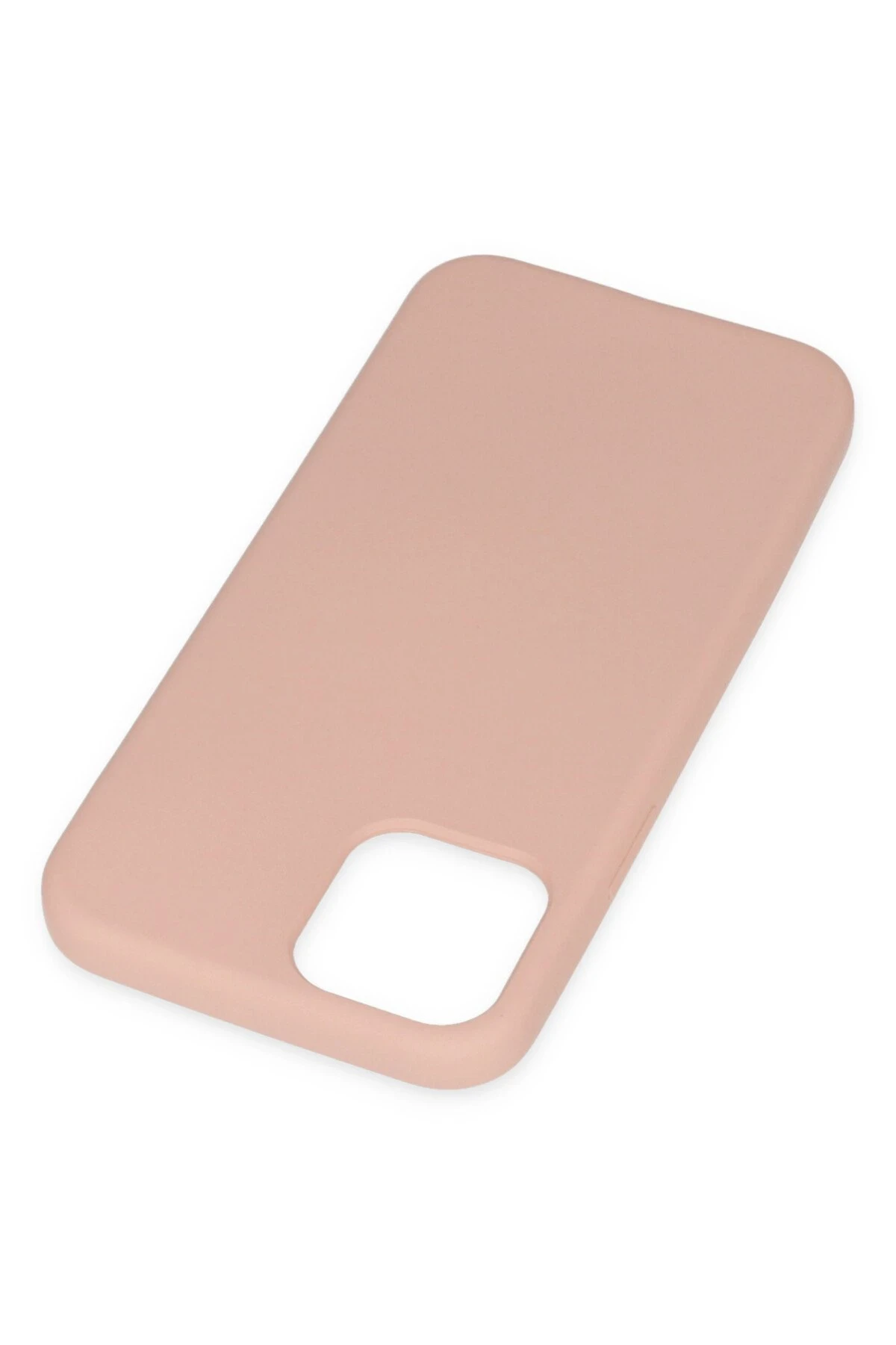 Newface iPhone 11 Pro Kılıf Nano içi Kadife Silikon - Pudra