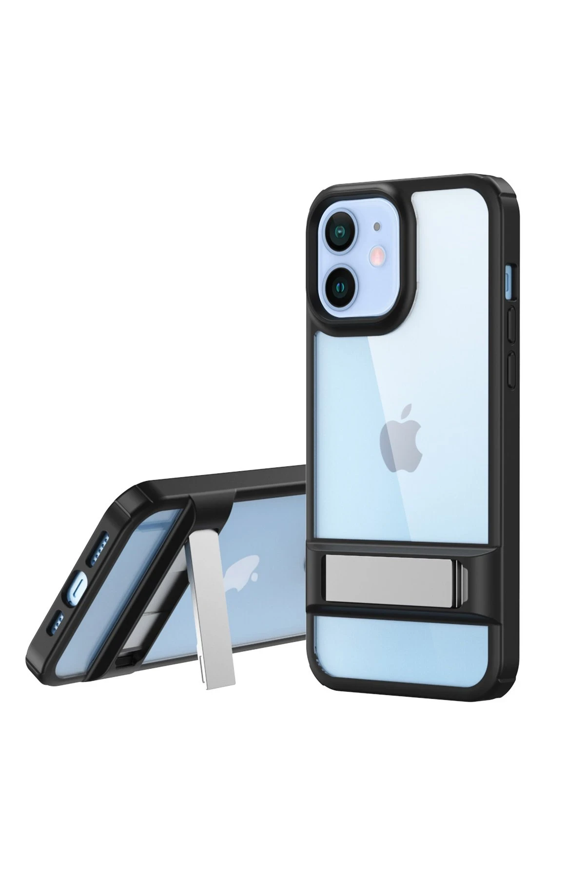 Newface Apple iPhone 11 Kılıf Rolet Stand Kapak - Siyah
