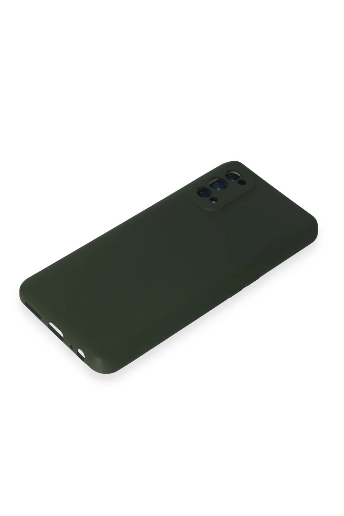 Newface Realme 7 Pro Kılıf Nano içi Kadife Silikon - Koyu Yeşil
