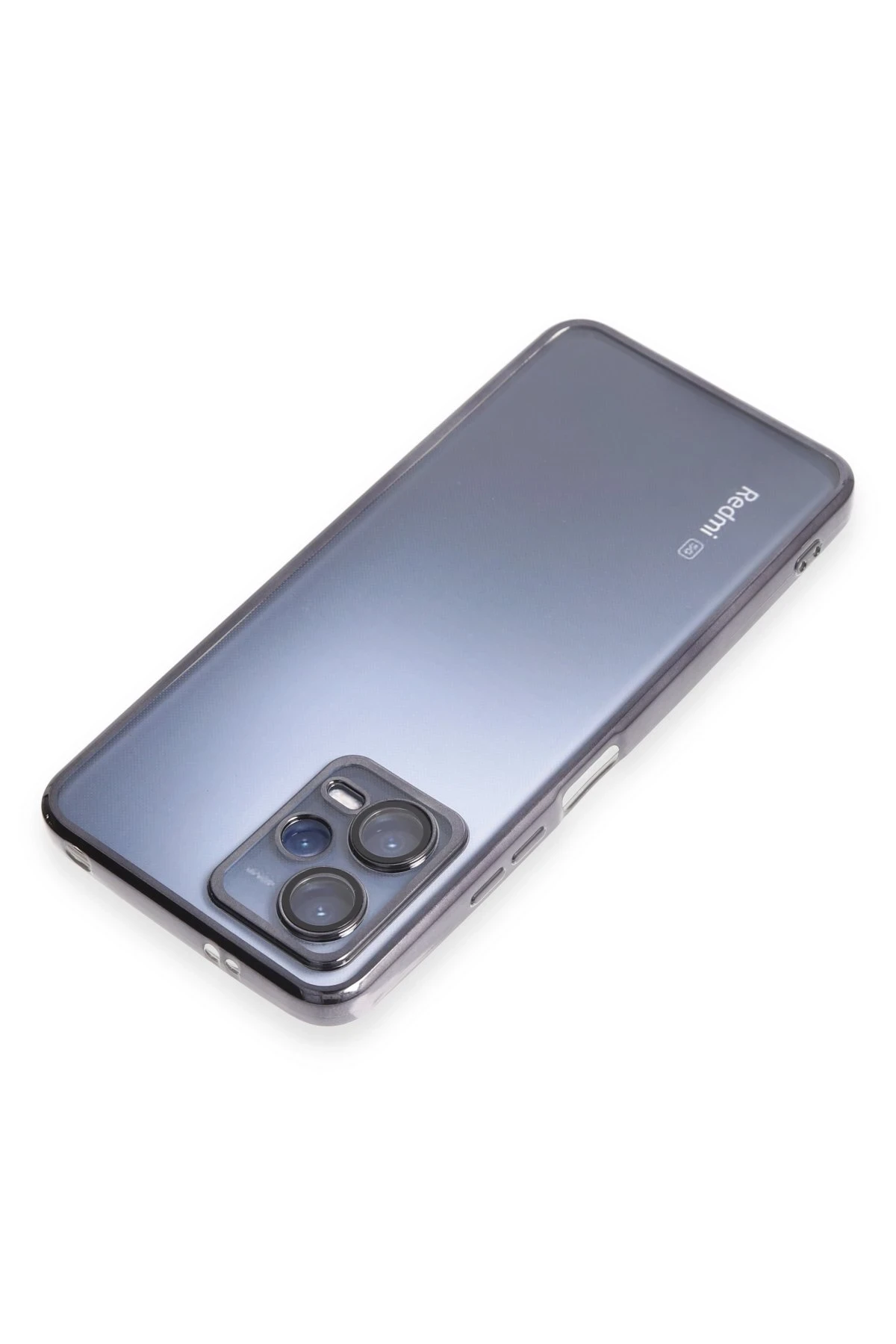 Newface Xiaomi Redmi Note 12 Pro 5G Kılıf Razer Lensli Silikon - Siyah