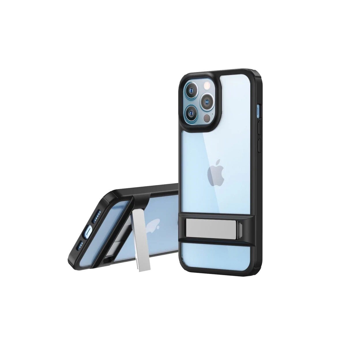 Newface Apple iPhone 12 Pro Max Kılıf Rolet Stand Kapak - Siyah — görsel 2