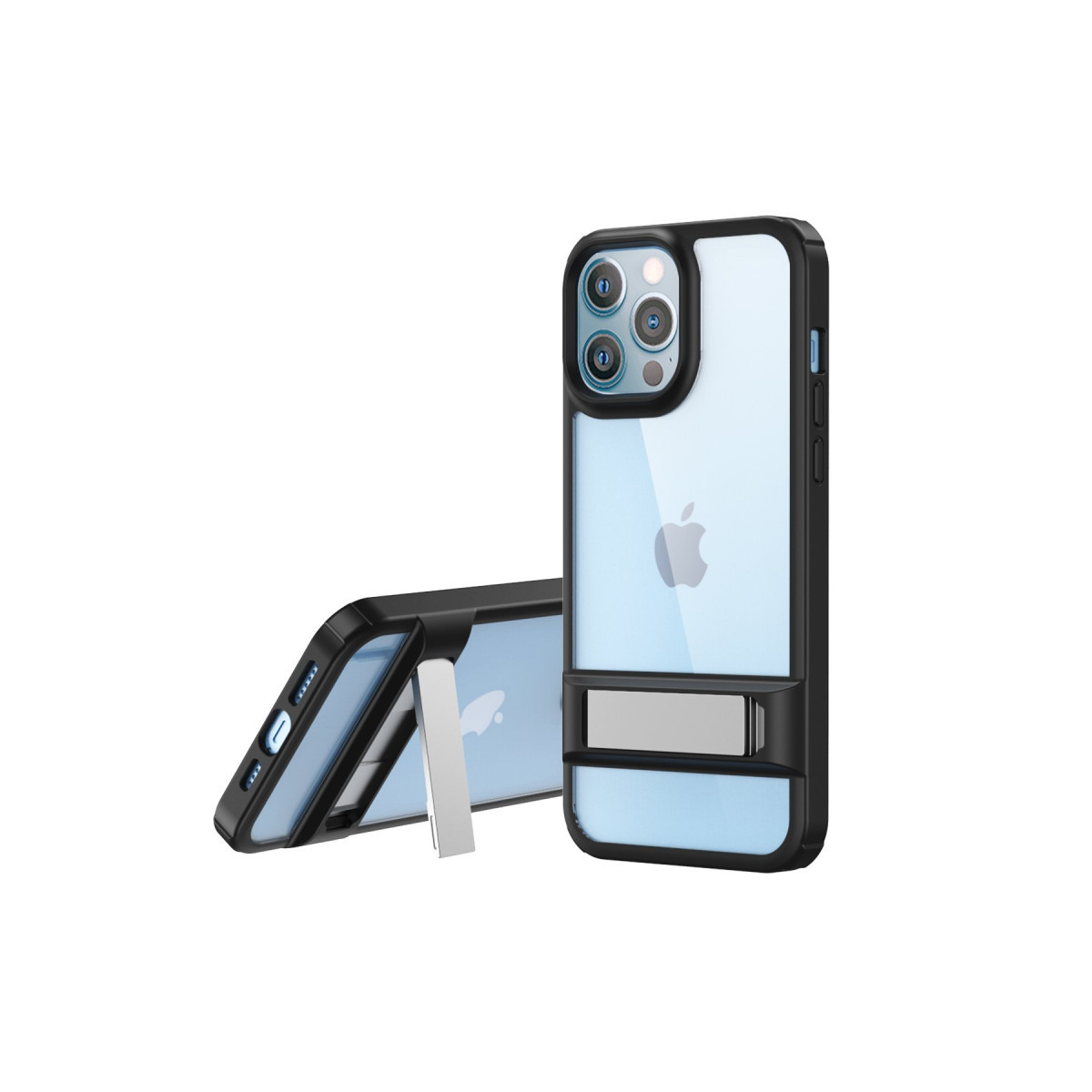 Newface Apple iPhone 12 Pro Max Kılıf Rolet Stand Kapak - Siyah — görsel 3
