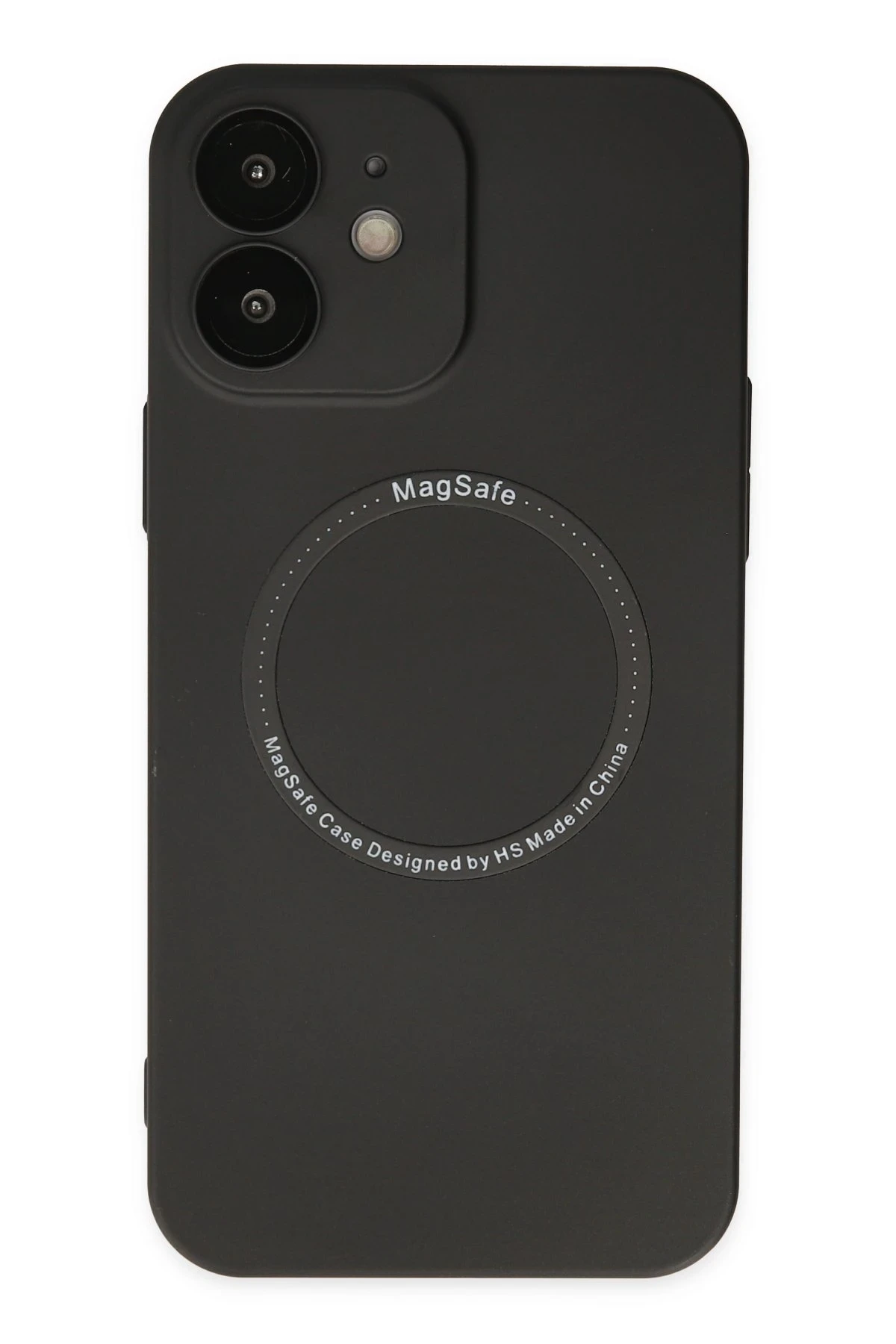 Newface Apple iPhone 12 Kılıf Jack Magneticsafe Lens Silikon - Siyah