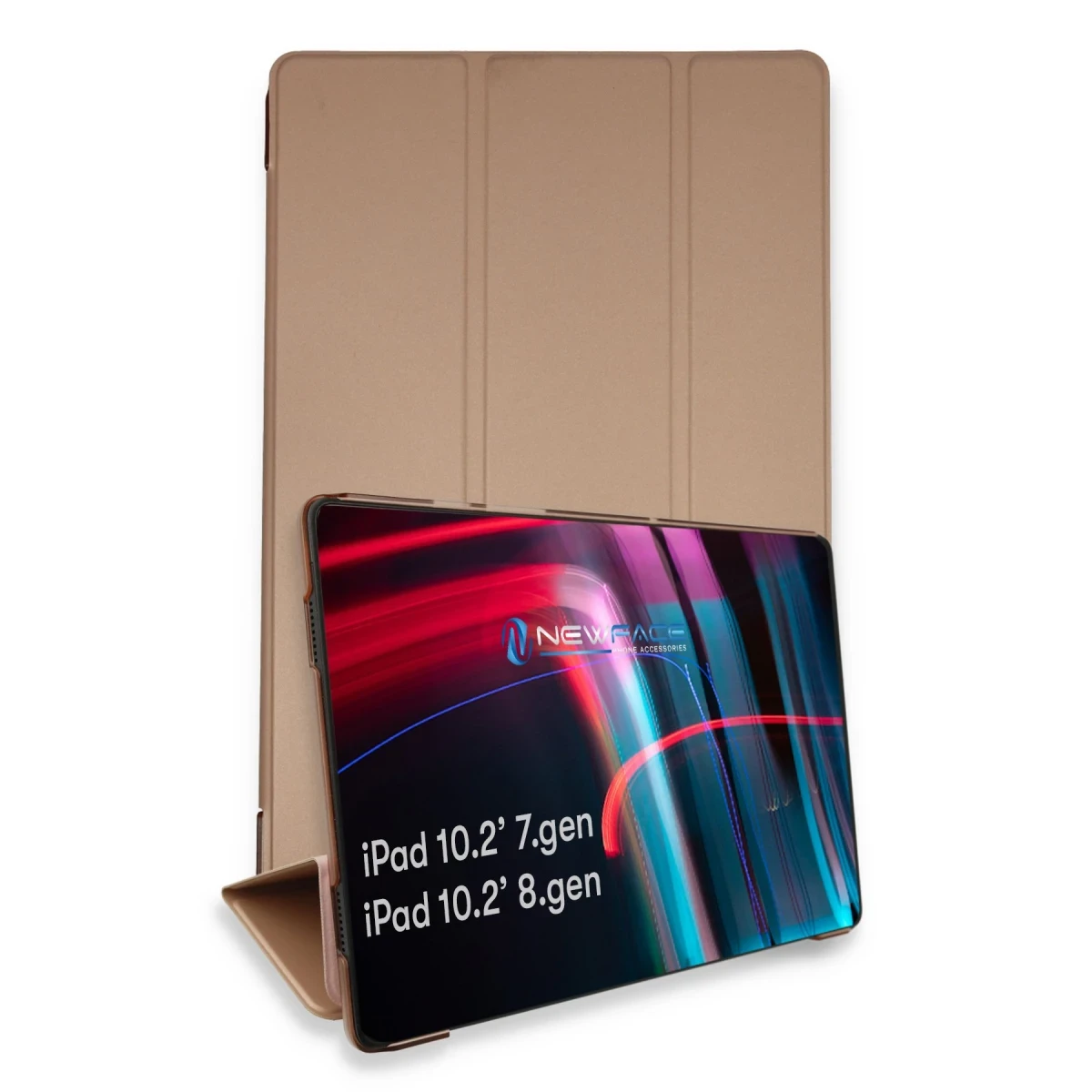 Newface Apple iPad 10.2 (7.nesil) Kılıf Tablet Smart Kılıf - Rose Gold