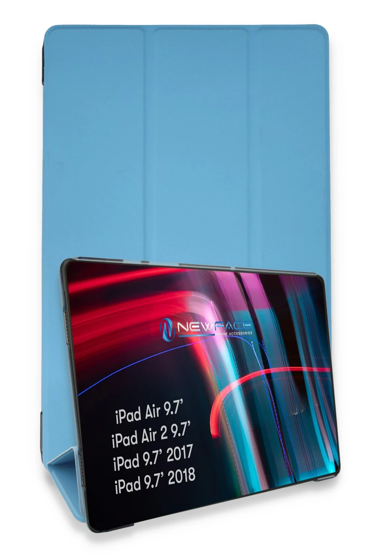 Newface iPad 5 Air 9.7 Kılıf Tablet Smart Kılıf - Mavi