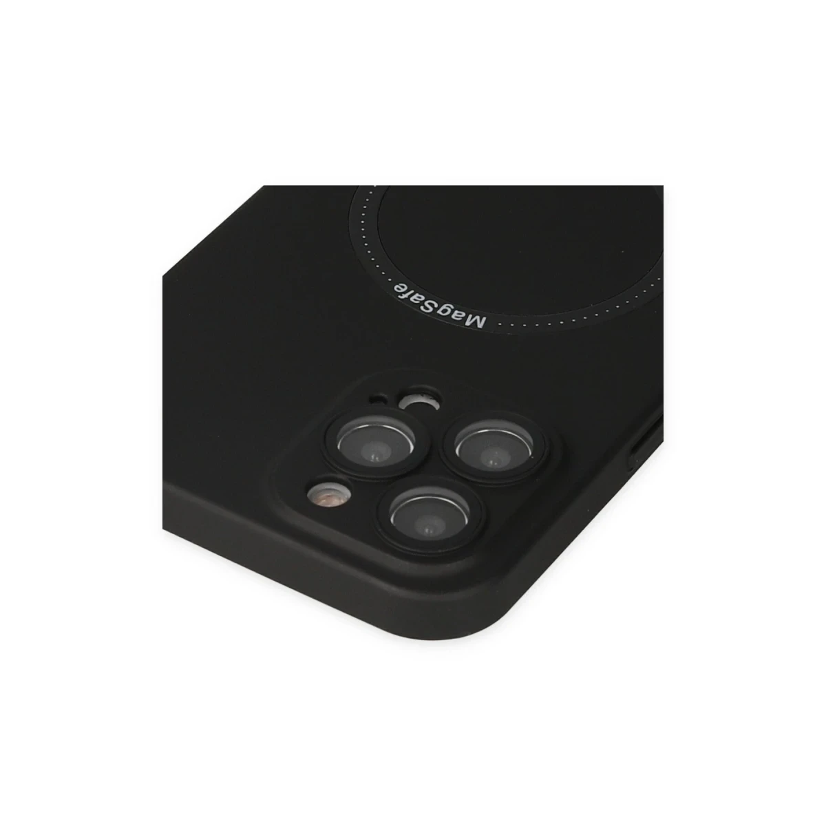 Newface Apple iPhone 12 Pro Kılıf Jack Magneticsafe Lens Silikon - Siyah — görsel 9