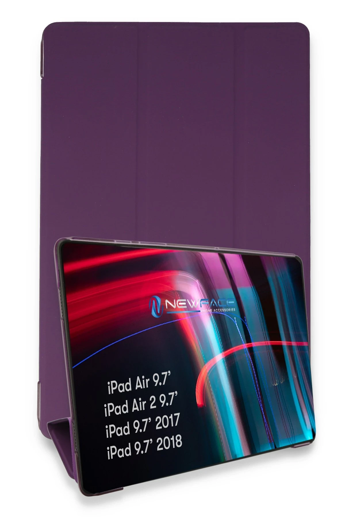 Newface iPad 5 Air 9.7 Kılıf Tablet Smart Kılıf - Mor