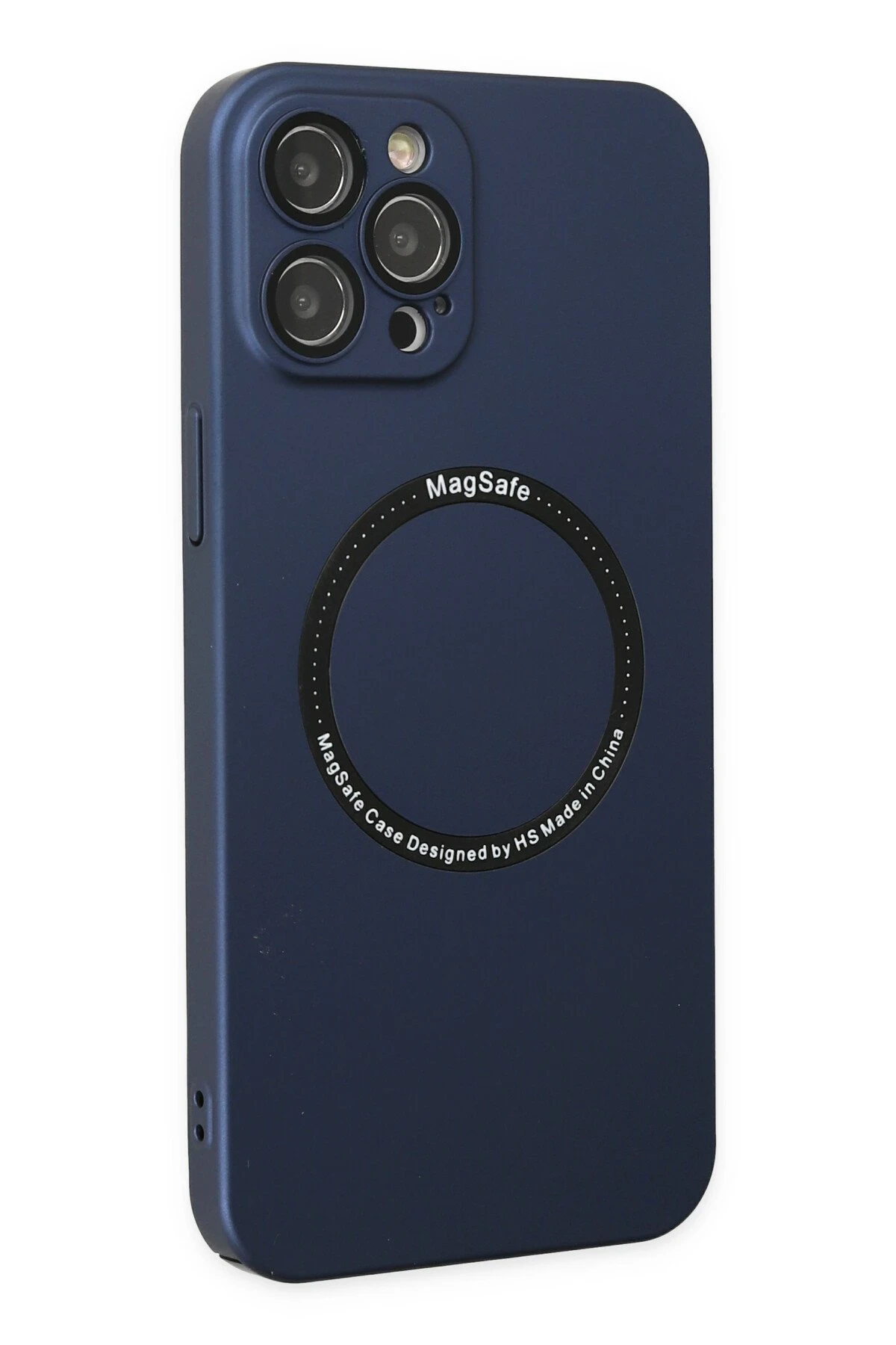 Newface iPhone 12 Pro Kılıf Jack Magneticsafe Lens Silikon - Lacivert