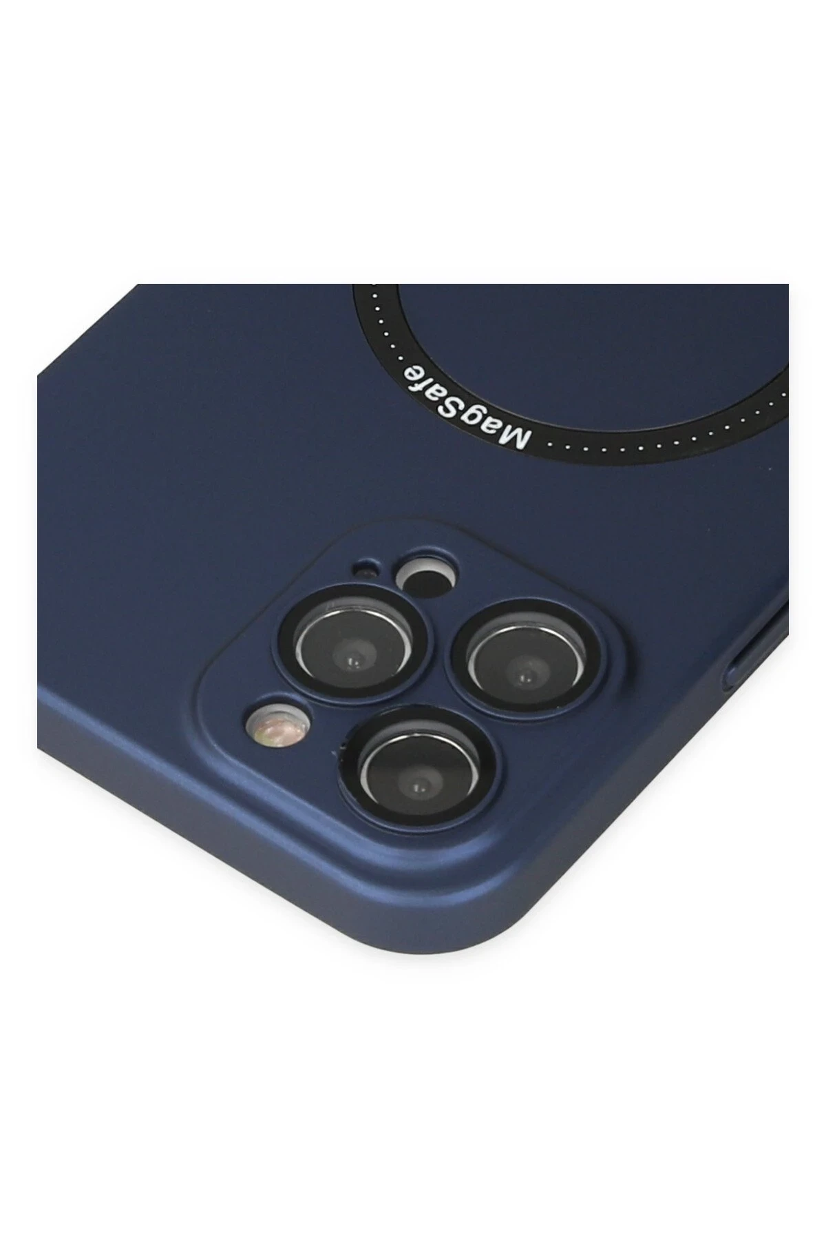 Newface iPhone 12 Pro Kılıf Jack Magneticsafe Lens Silikon - Lacivert