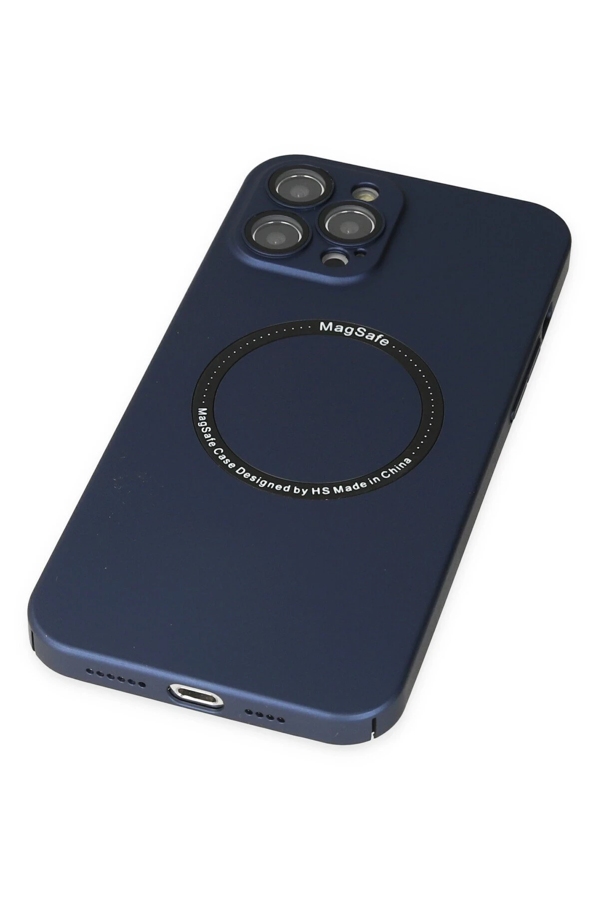 Newface iPhone 12 Pro Kılıf Jack Magneticsafe Lens Silikon - Lacivert