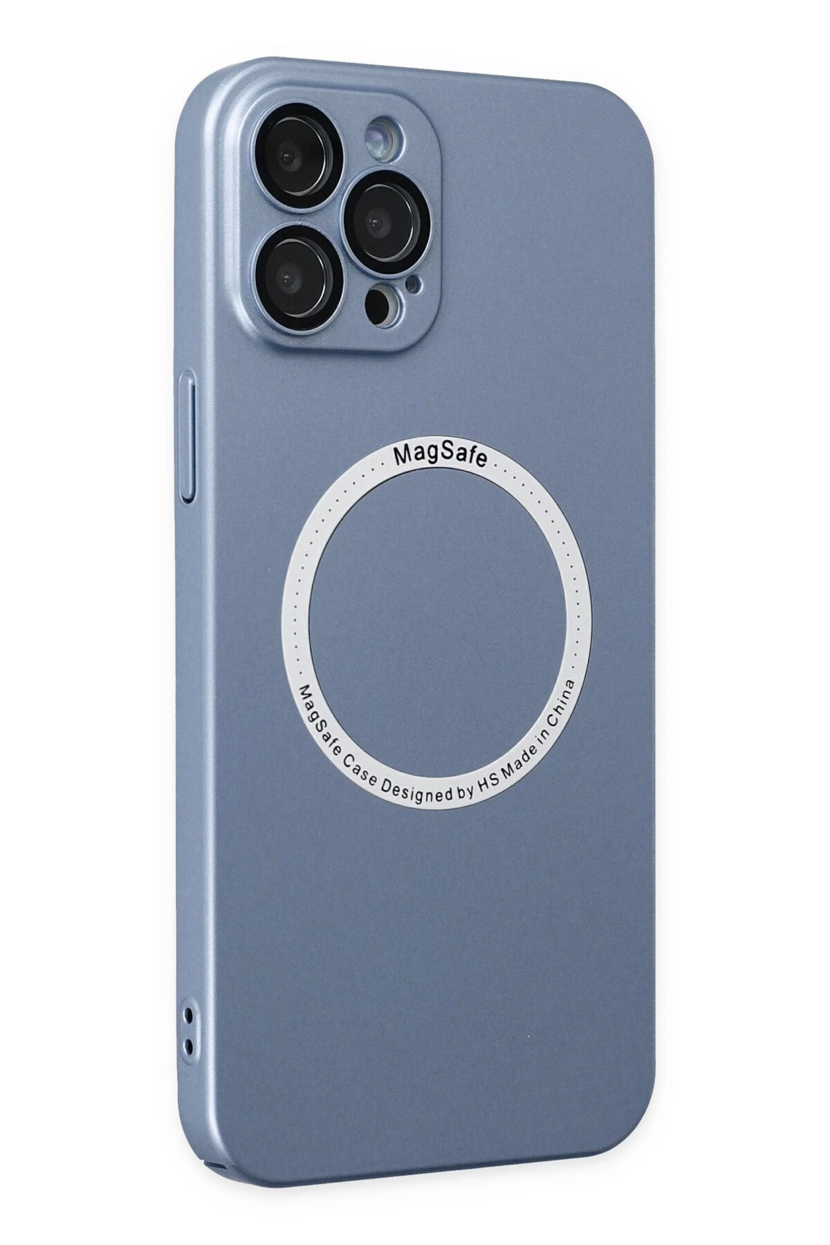 Newface iPhone 12 Pro Kılıf Jack Magneticsafe Lens Silikon - Sierra Blue