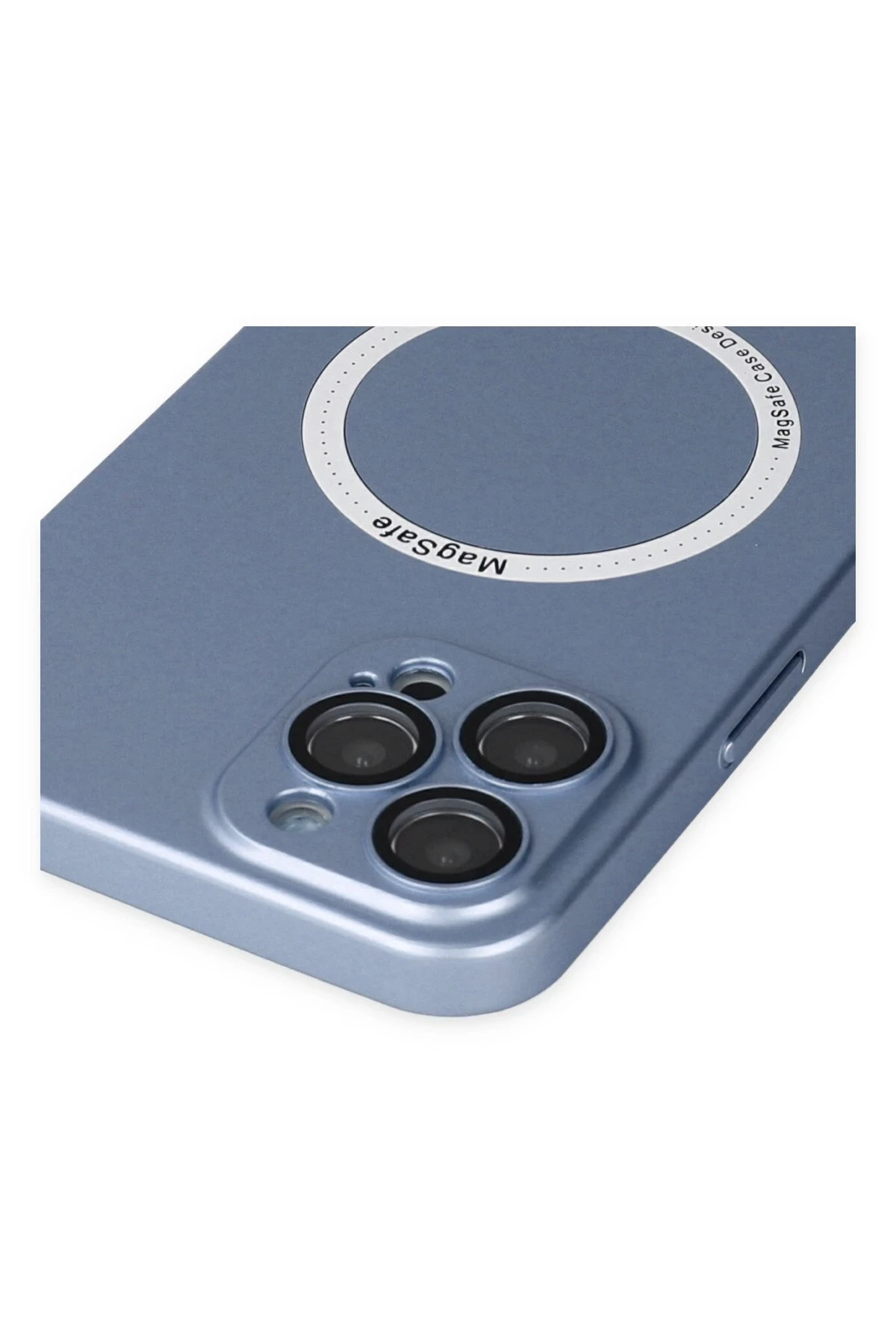 Newface iPhone 12 Pro Kılıf Jack Magneticsafe Lens Silikon - Sierra Blue