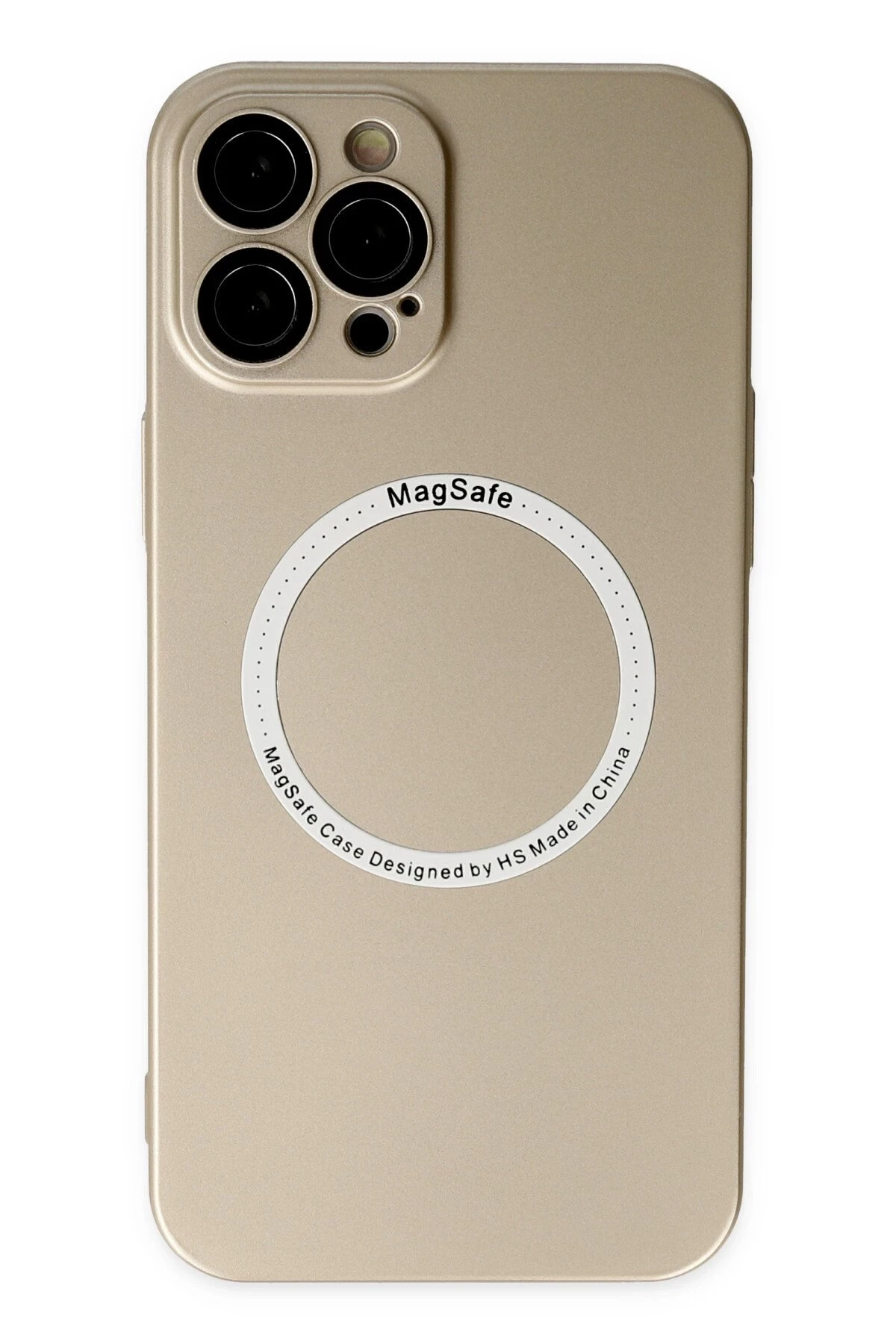 Newface iPhone 12 Pro Kılıf Jack Magneticsafe Lens Silikon - Gold