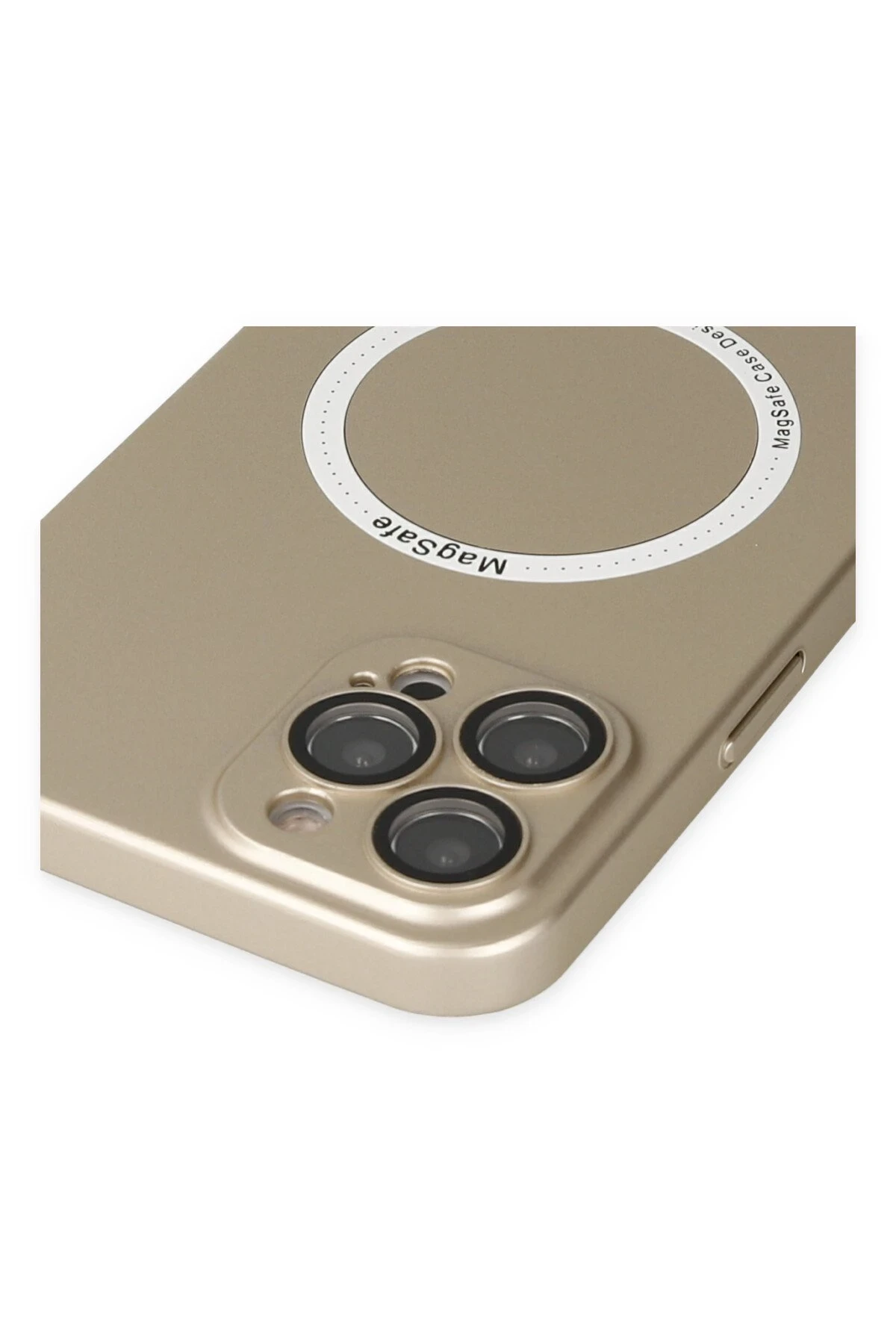 Newface iPhone 12 Pro Kılıf Jack Magneticsafe Lens Silikon - Gold