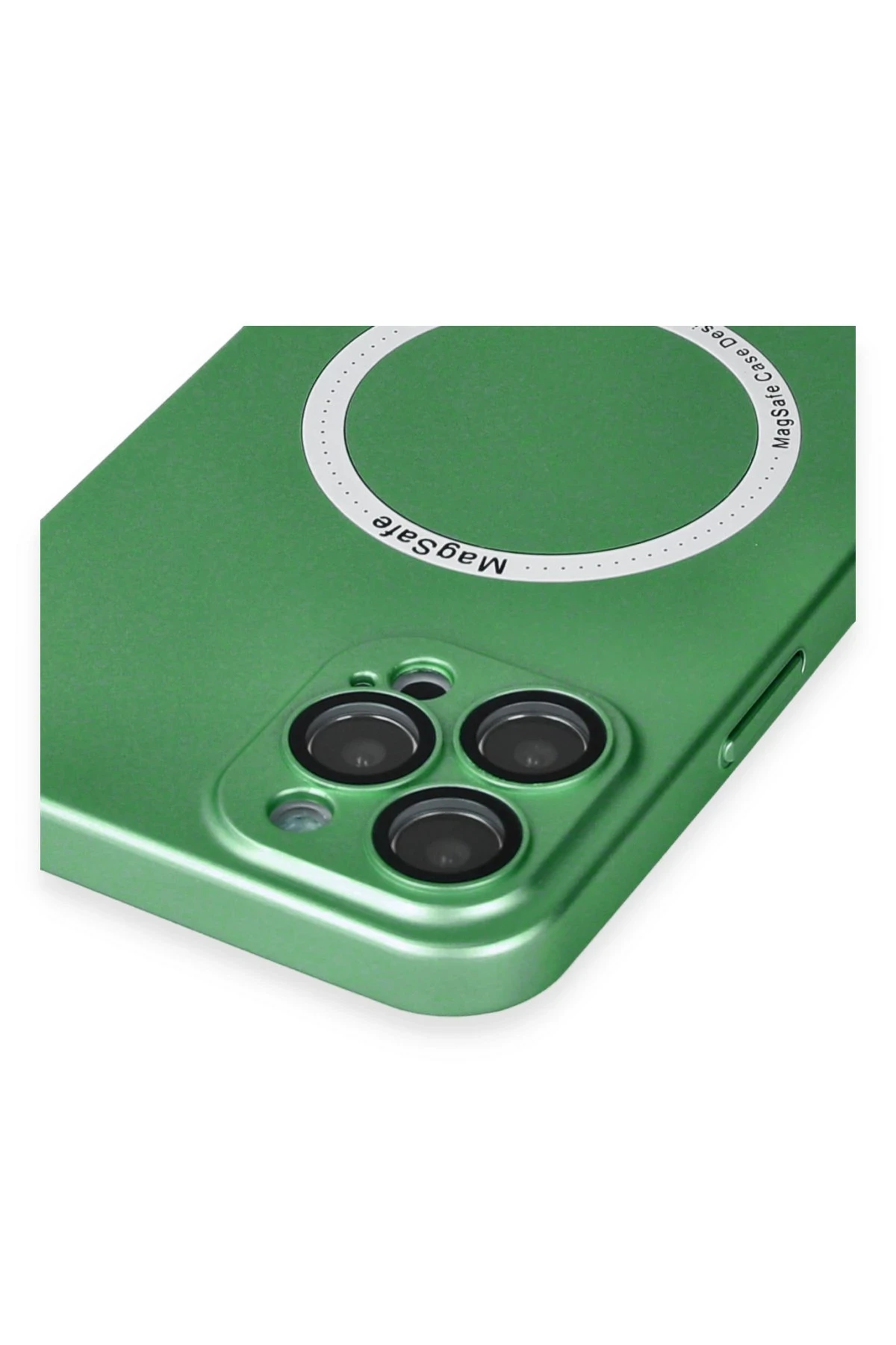 Newface iPhone 12 Pro Kılıf Jack Magneticsafe Lens Silikon - Yeşil