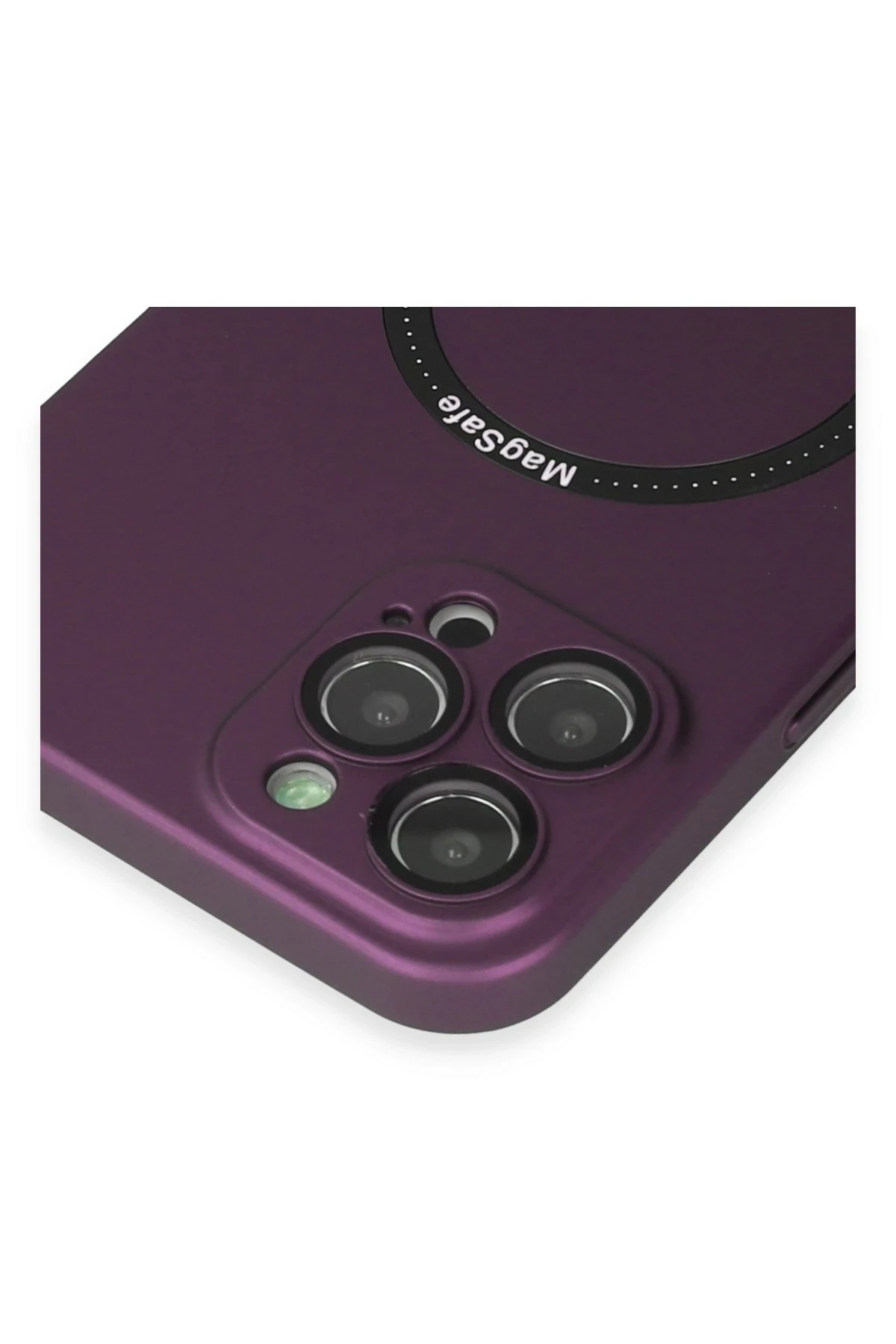 Newface iPhone 12 Pro Kılıf Jack Magneticsafe Lens Silikon - Mürdüm
