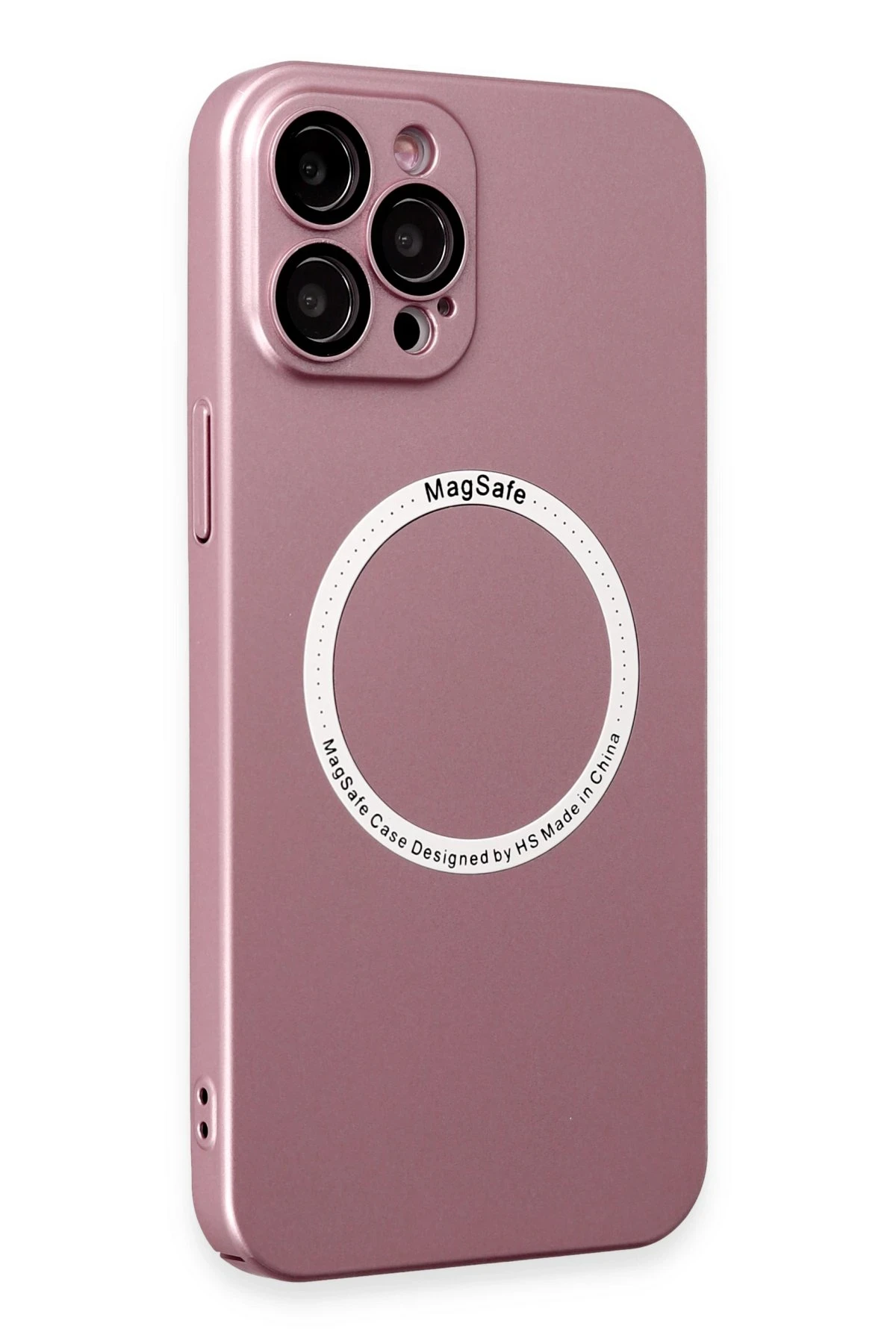 Newface iPhone 12 Pro Kılıf Jack Magneticsafe Lens Silikon - Rose Gold
