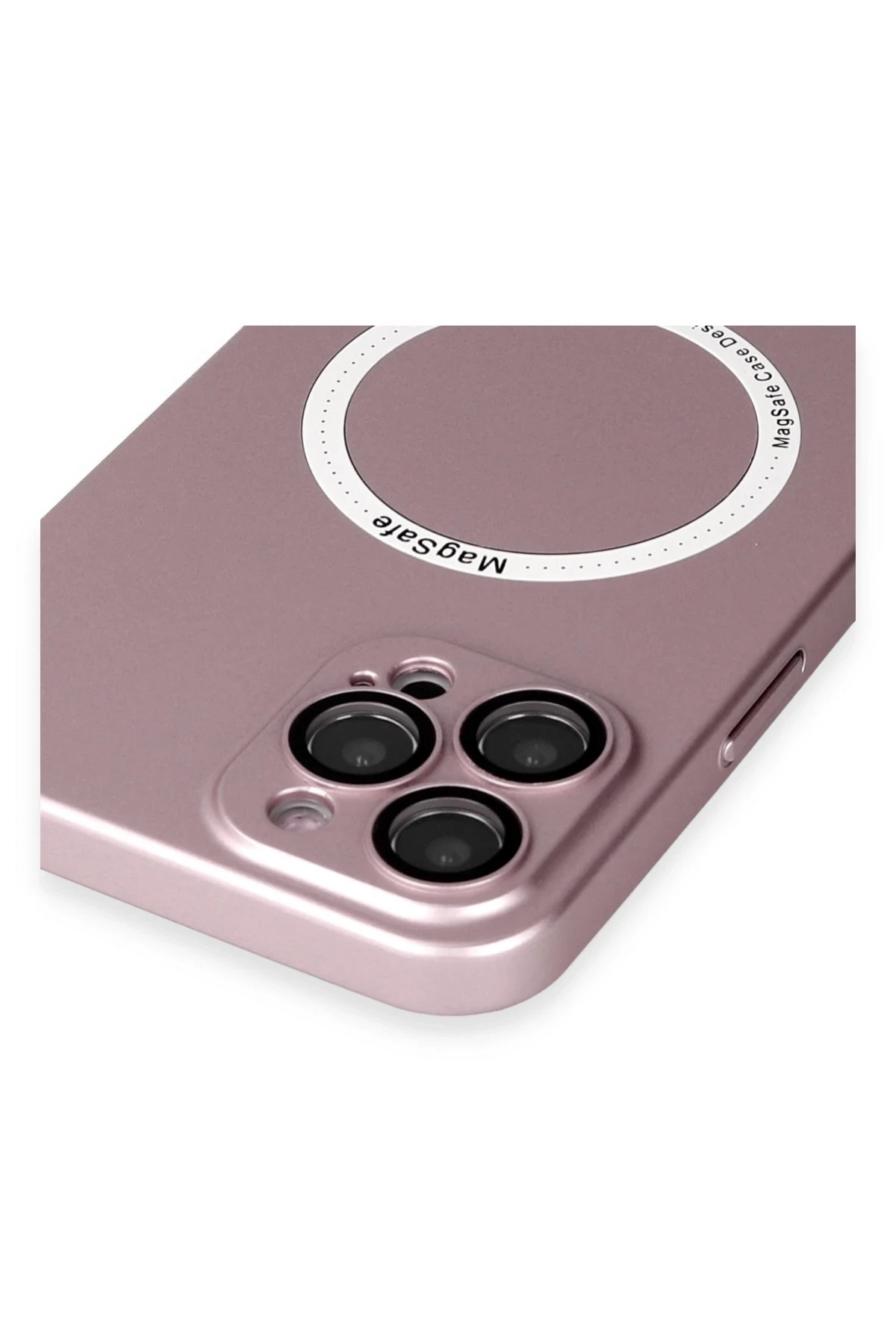 Newface iPhone 12 Pro Kılıf Jack Magneticsafe Lens Silikon - Rose Gold