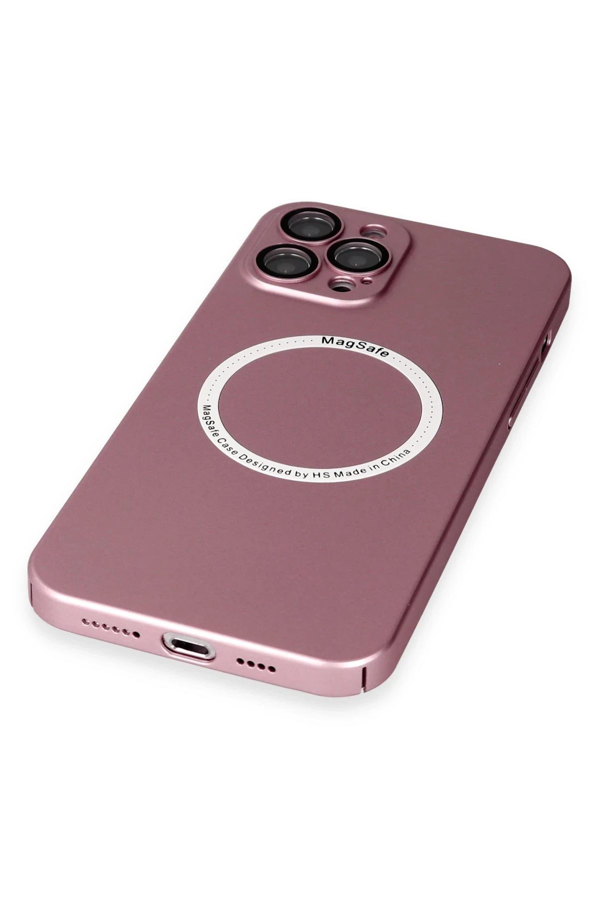 Newface iPhone 12 Pro Kılıf Jack Magneticsafe Lens Silikon - Rose Gold