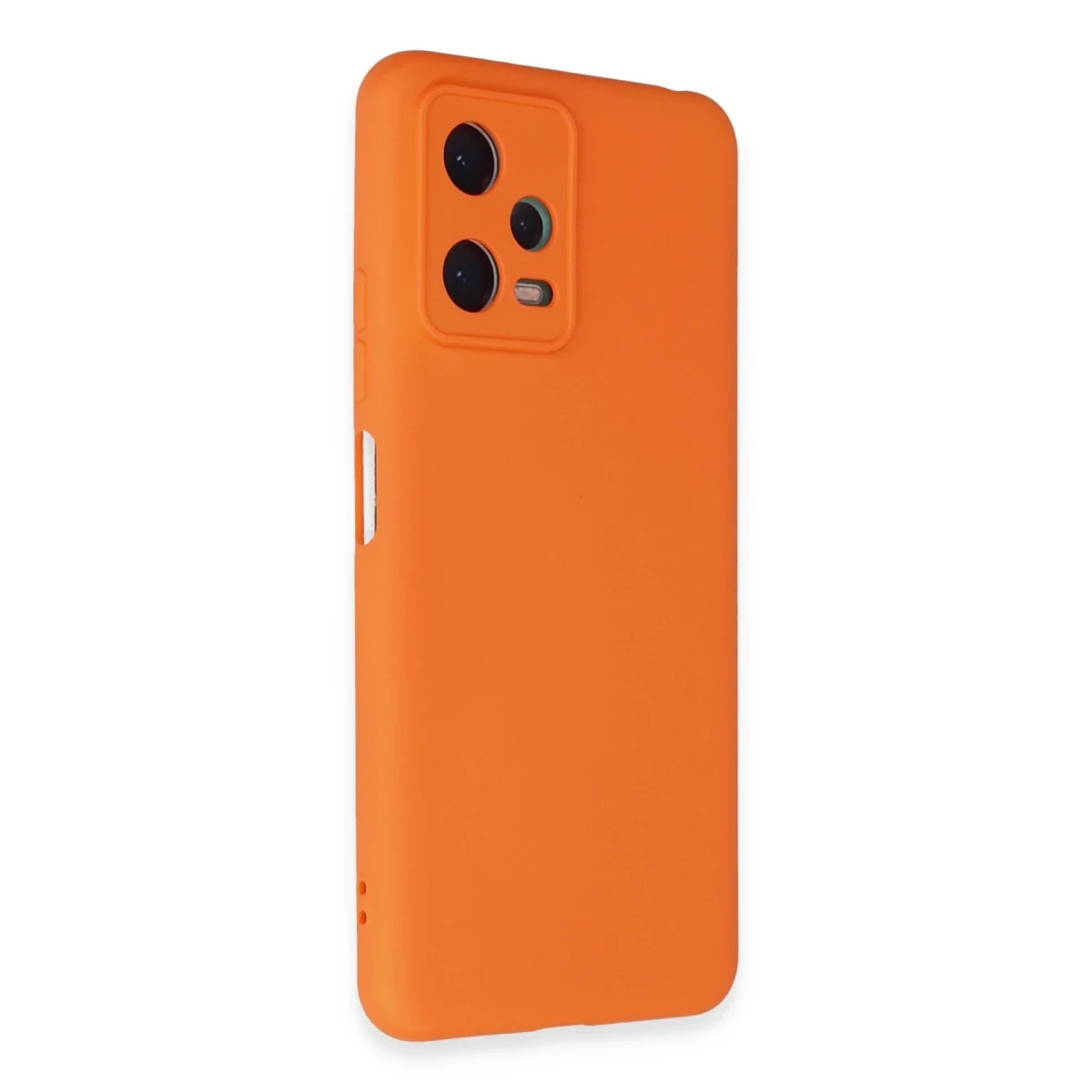 Newface Xiaomi Redmi Note 12 5G Kılıf Nano içi Kadife Silikon - Turuncu