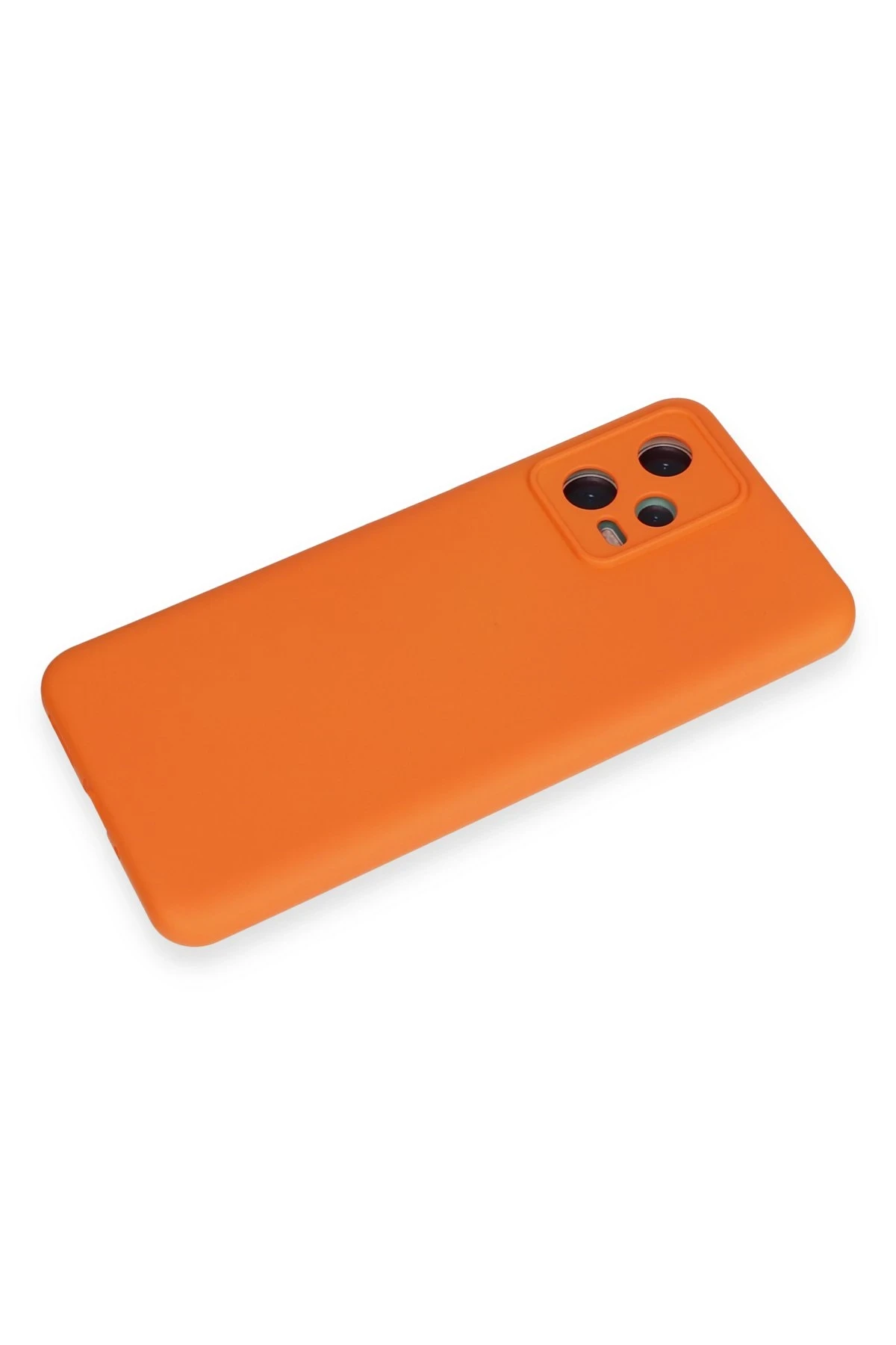 Newface Xiaomi Redmi Note 12 5G Kılıf Nano içi Kadife Silikon - Turuncu