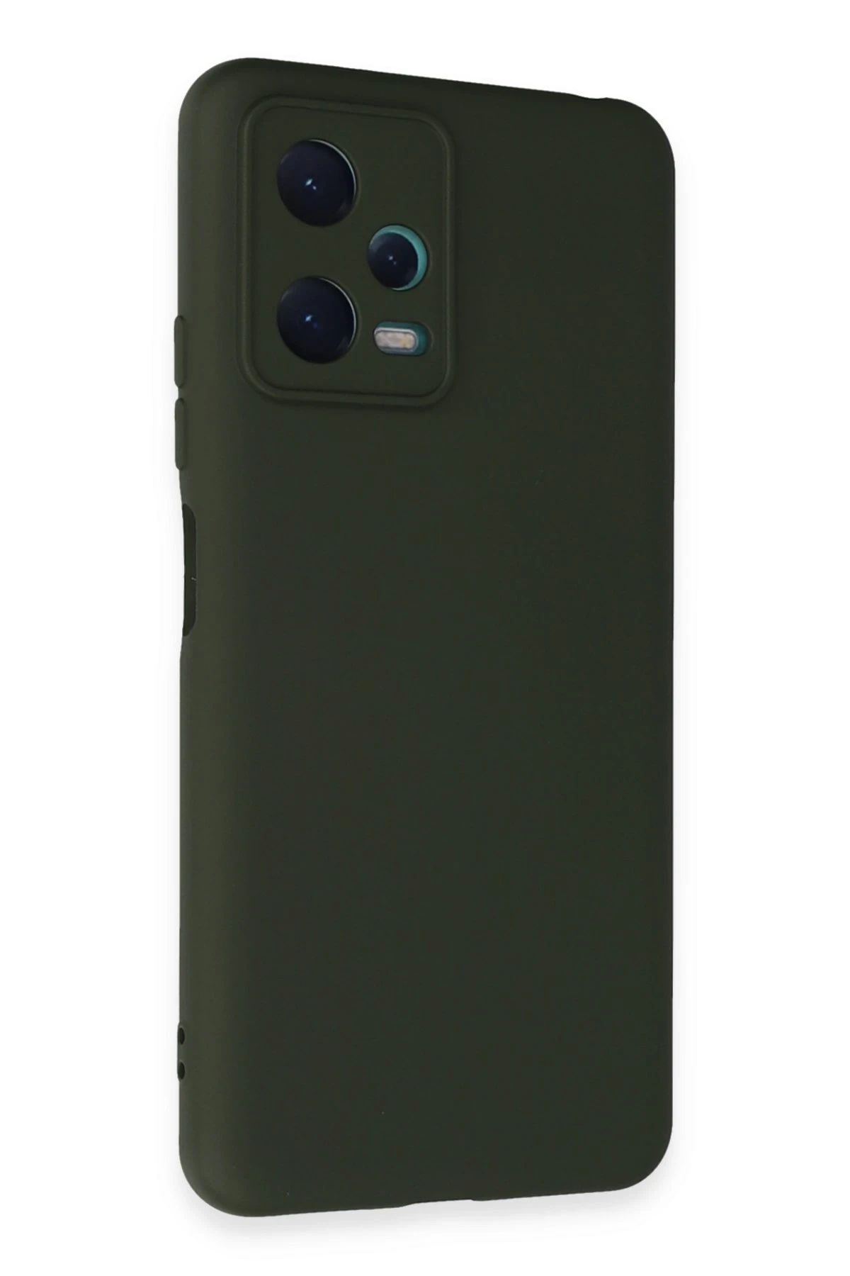 Newface Xiaomi Redmi Note 12 5G Kılıf Nano içi Kadife Silikon - Koyu Yeşil