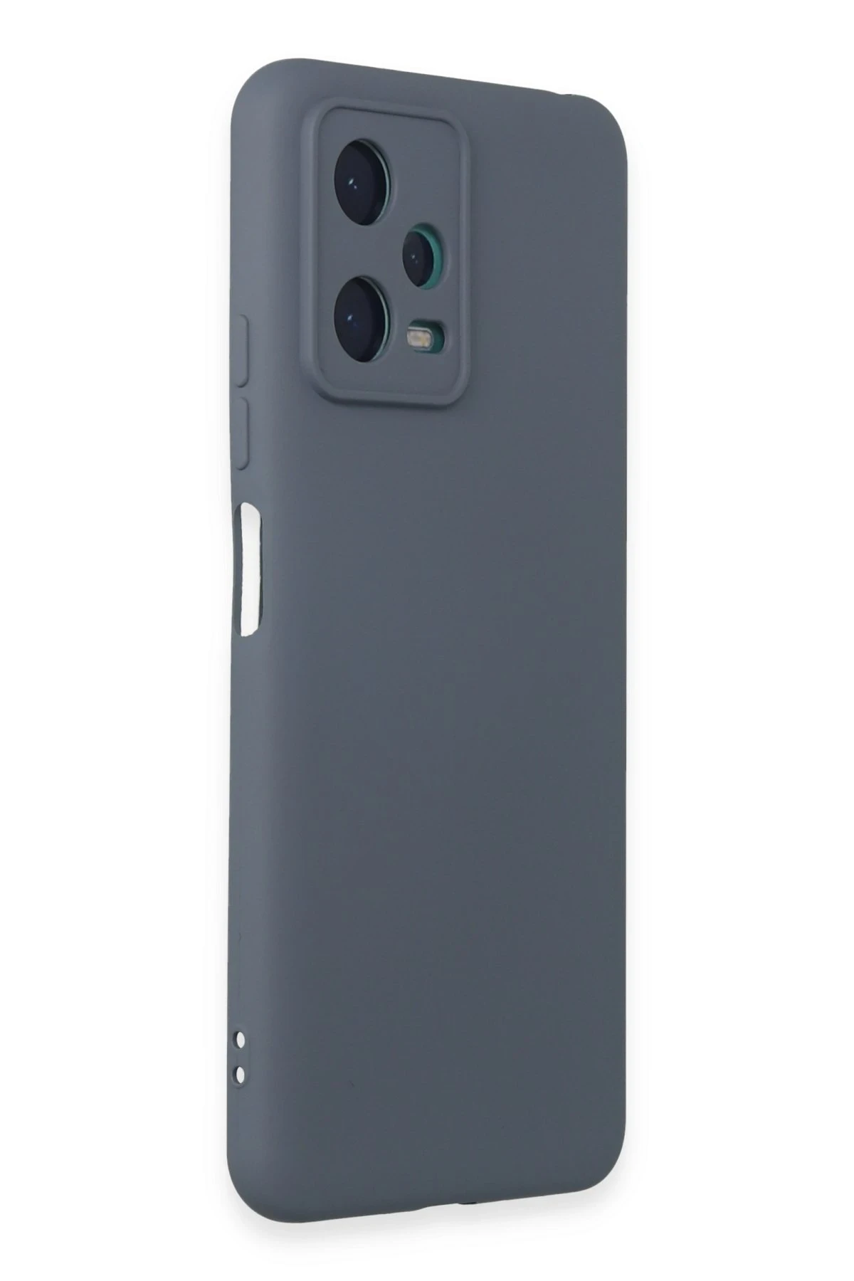 Newface Xiaomi Redmi Note 12 5G Kılıf Nano içi Kadife Silikon - Gri