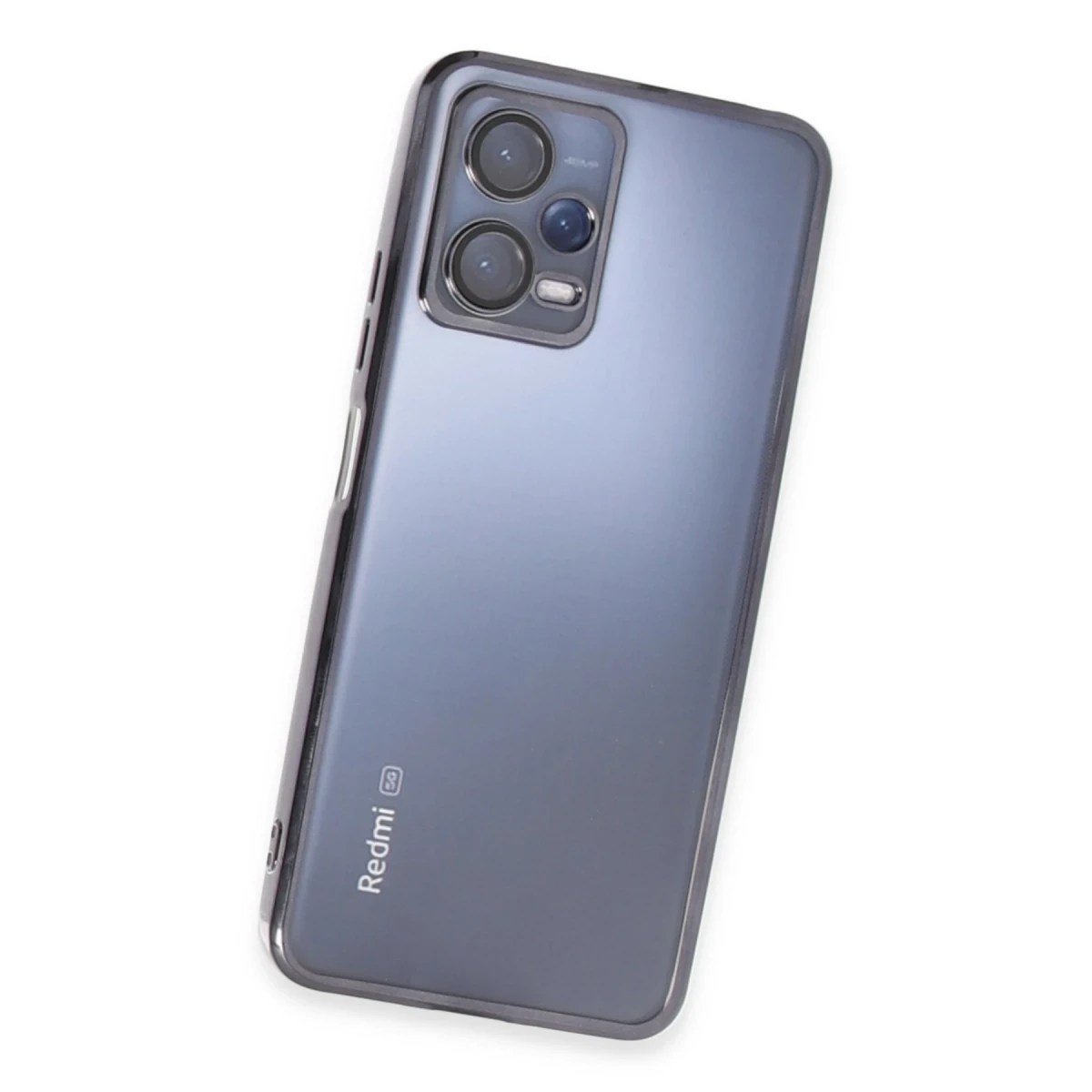 Newface Xiaomi Redmi Note 12 5G Kılıf Razer Lensli Silikon - Siyah — görsel 9