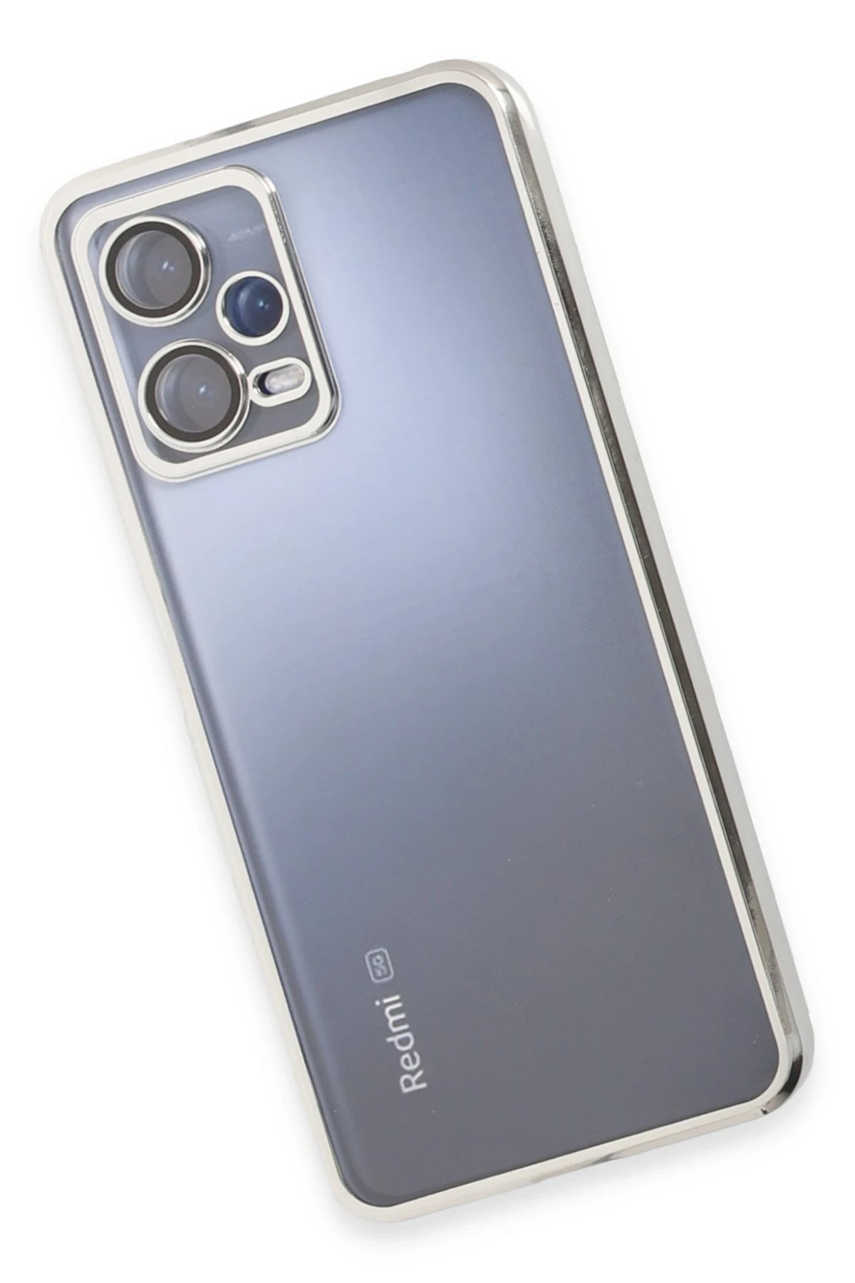 Newface Xiaomi Redmi Note 12 5G Kılıf Razer Lensli Silikon - Gold