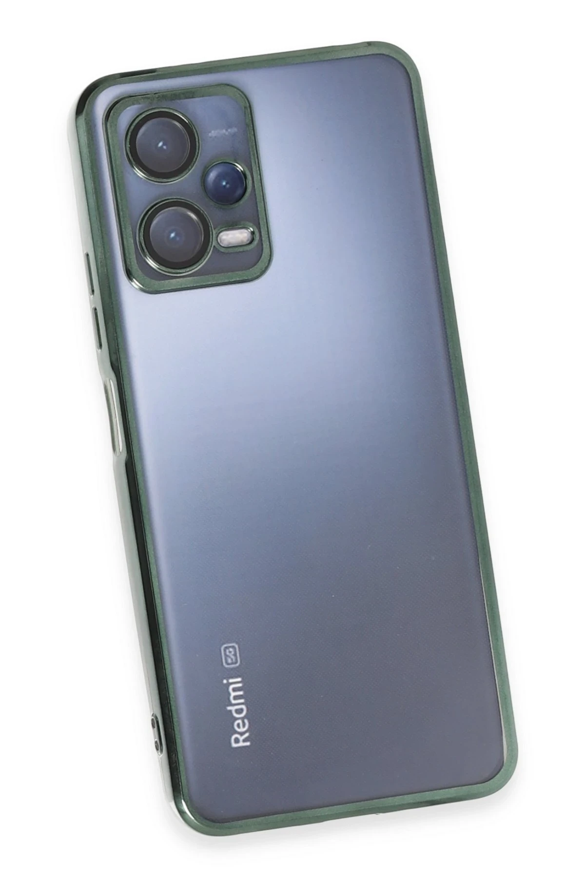 Newface Xiaomi Redmi Note 12 5G Kılıf Razer Lensli Silikon - Yeşil