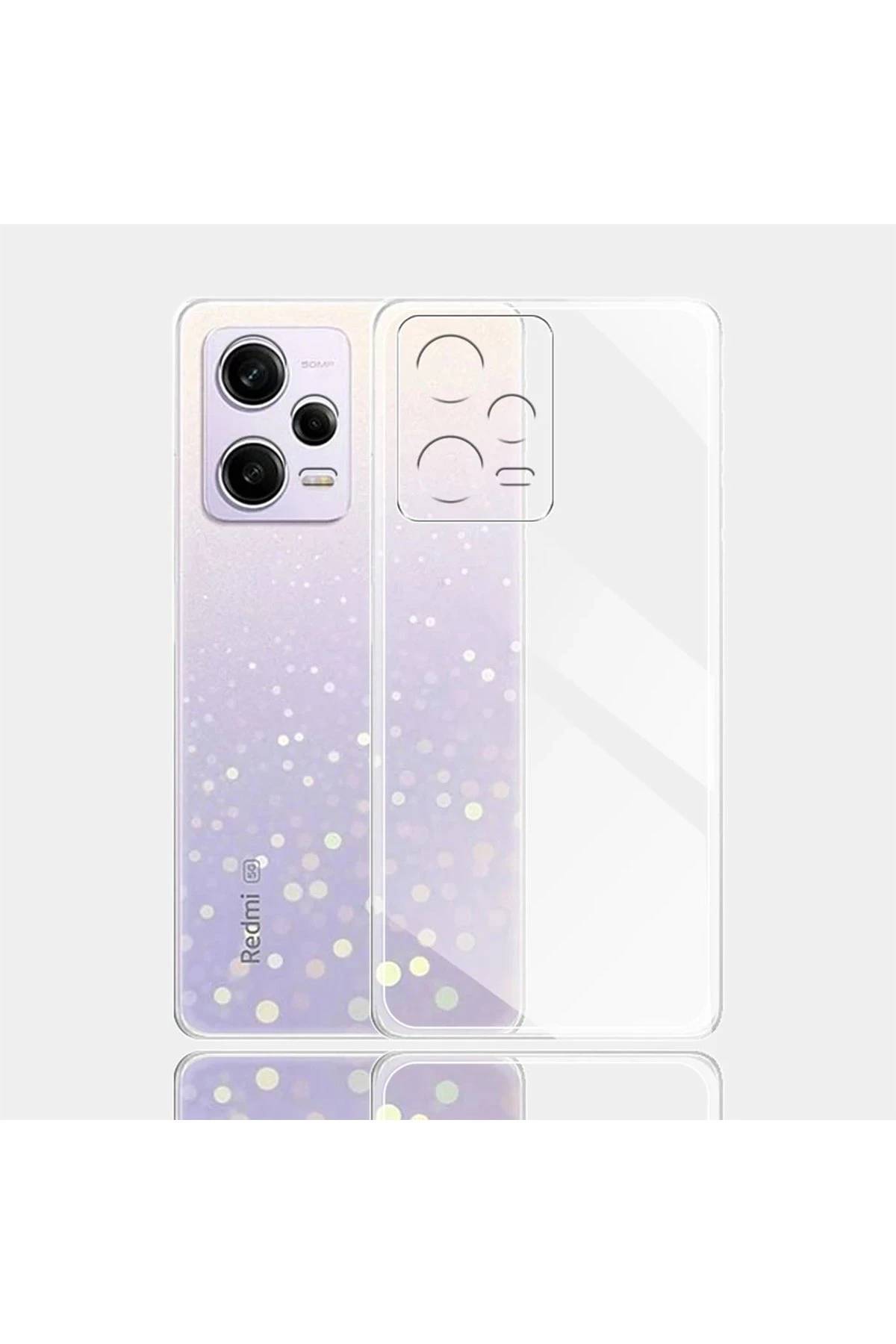 Newface Xiaomi Redmi Note 12 5G Kılıf Lüx Şeffaf Silikon