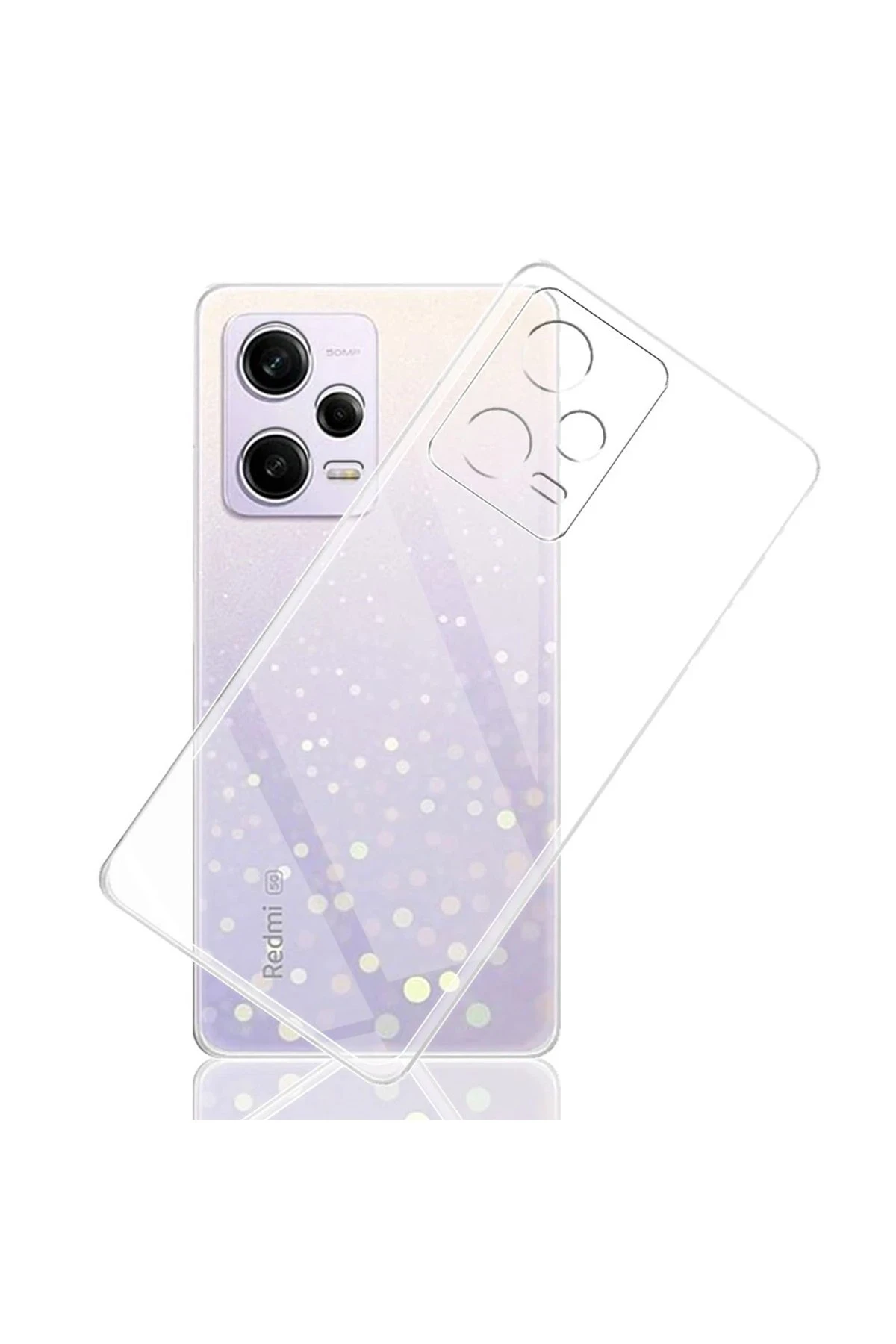 Newface Xiaomi Redmi Note 12 5G Kılıf Lüx Şeffaf Silikon