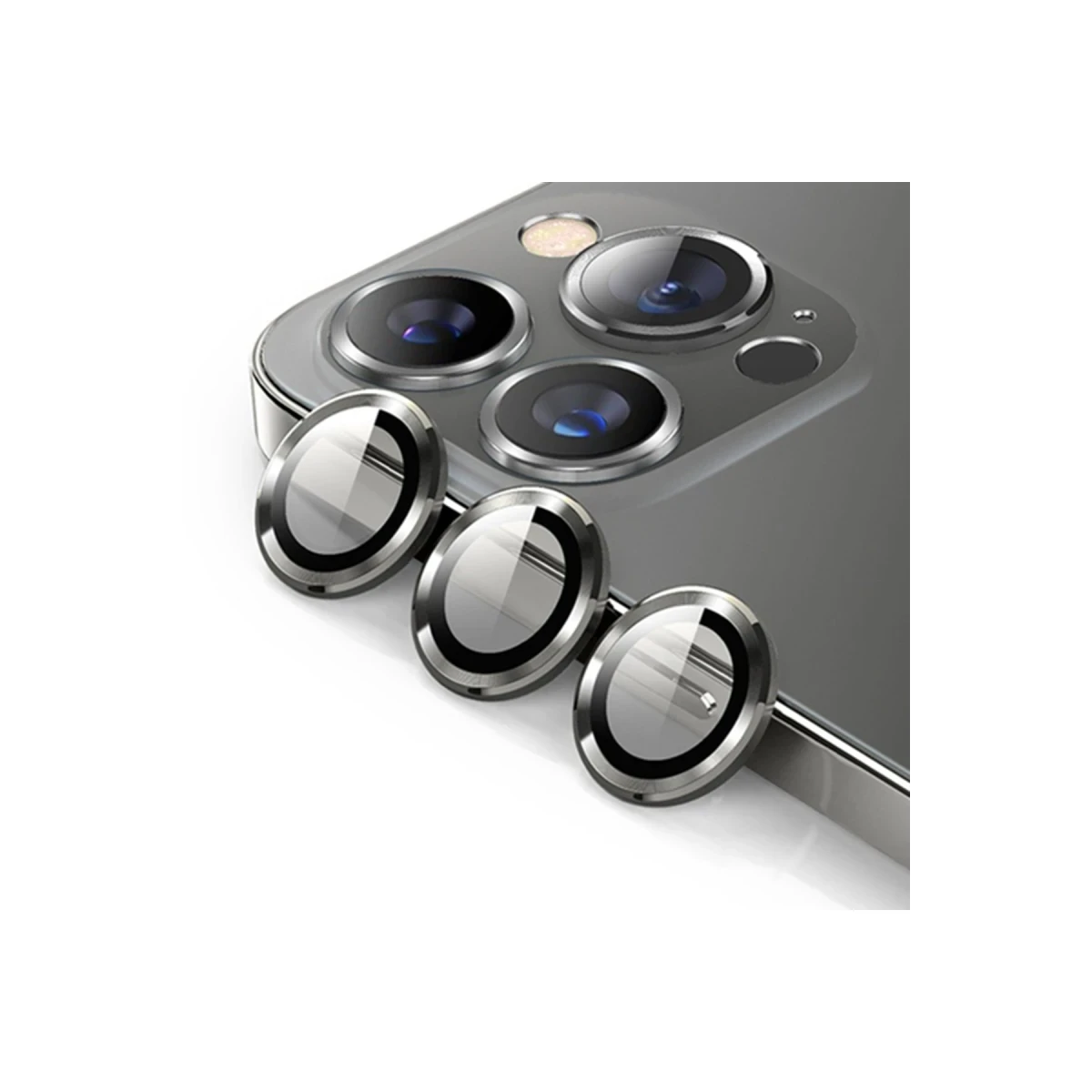 Newface Apple iPhone 13 Pro Max Valdez Metal Kamera Lens - Siyah — görsel 4