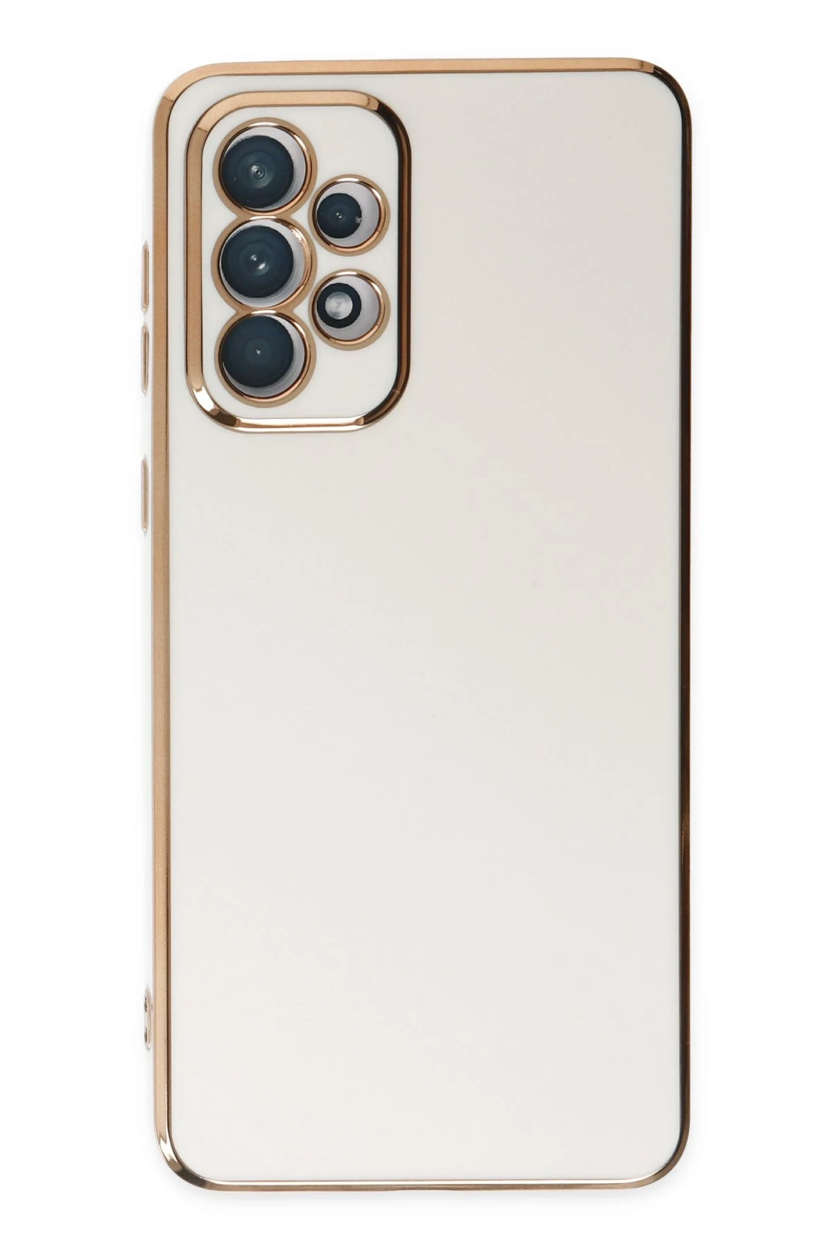 Newface Samsung Galaxy A73 5G Kılıf Volet Silikon - Beyaz