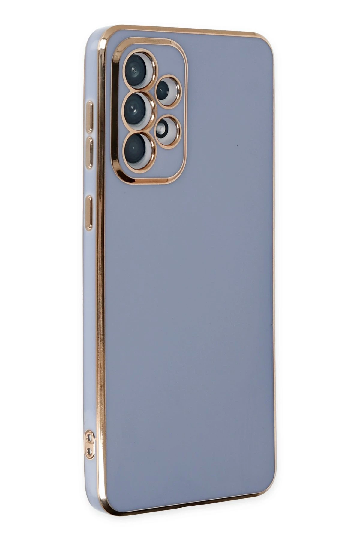 Newface Samsung Galaxy A73 5G Kılıf Volet Silikon - Mavi