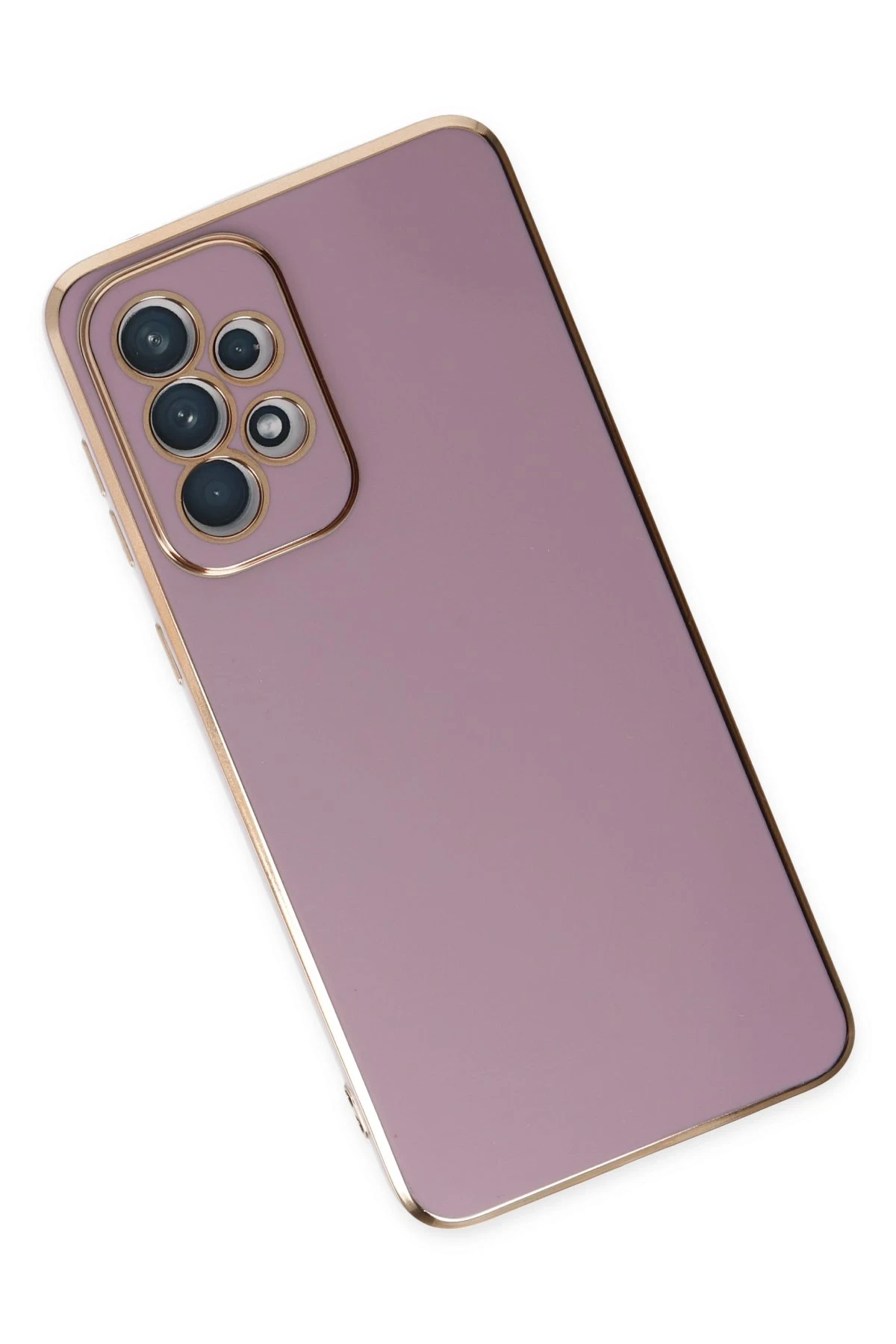 Newface Samsung Galaxy A73 5G Kılıf Volet Silikon - Mor