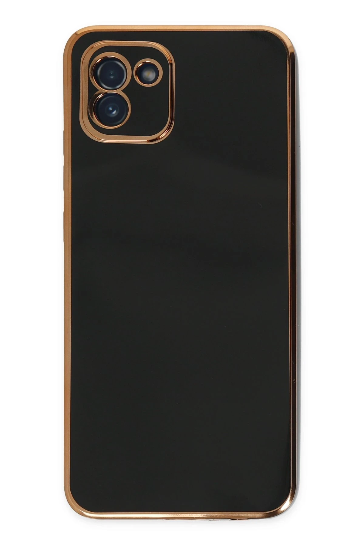 Newface Samsung Galaxy A03 Kılıf Volet Silikon - Siyah