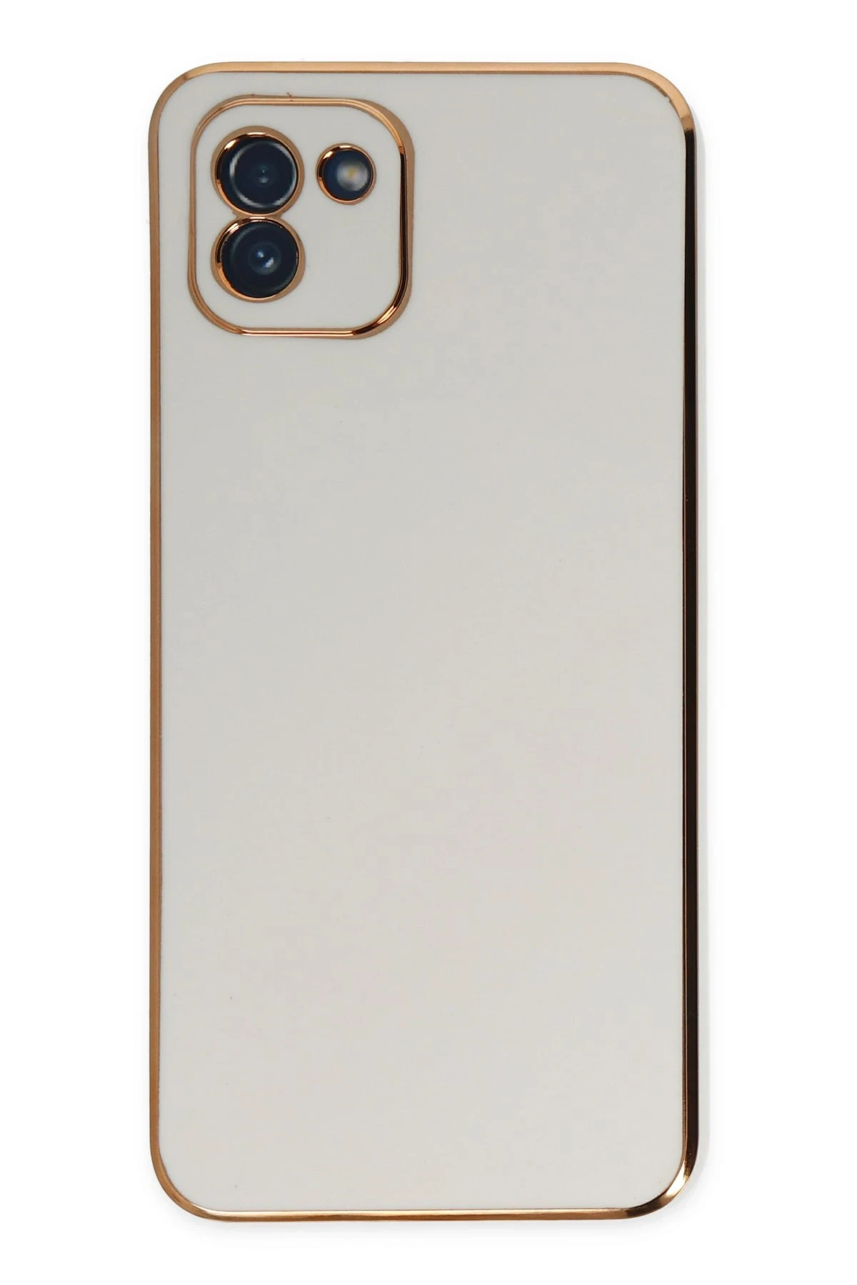 Newface Samsung Galaxy A03 Kılıf Volet Silikon - Beyaz