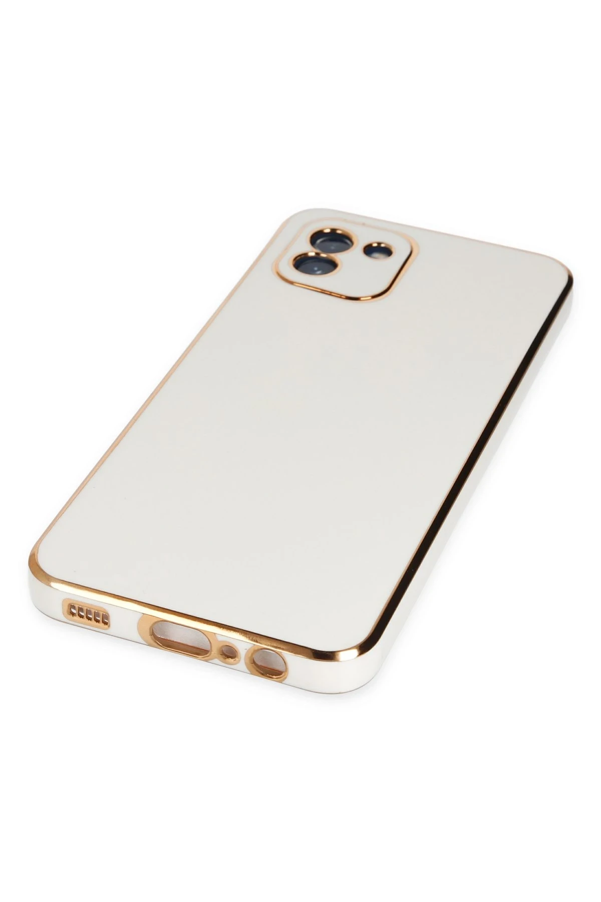 Newface Samsung Galaxy A03 Kılıf Volet Silikon - Beyaz