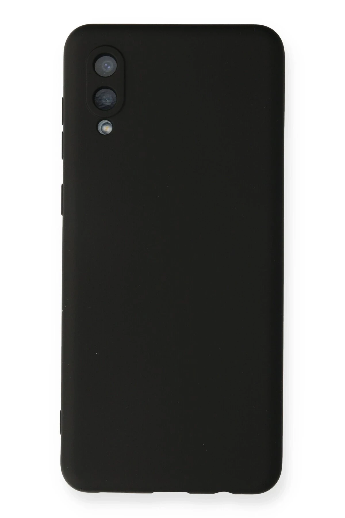 Newface Samsung Galaxy A02 Kılıf Nano içi Kadife Silikon - Siyah