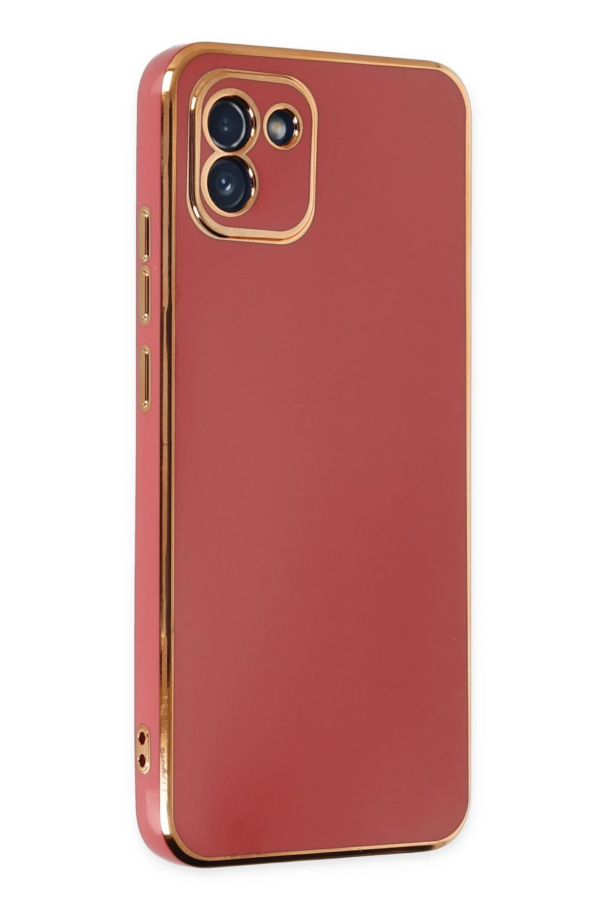 Newface Samsung Galaxy A03 Kılıf Volet Silikon - Kırmızı