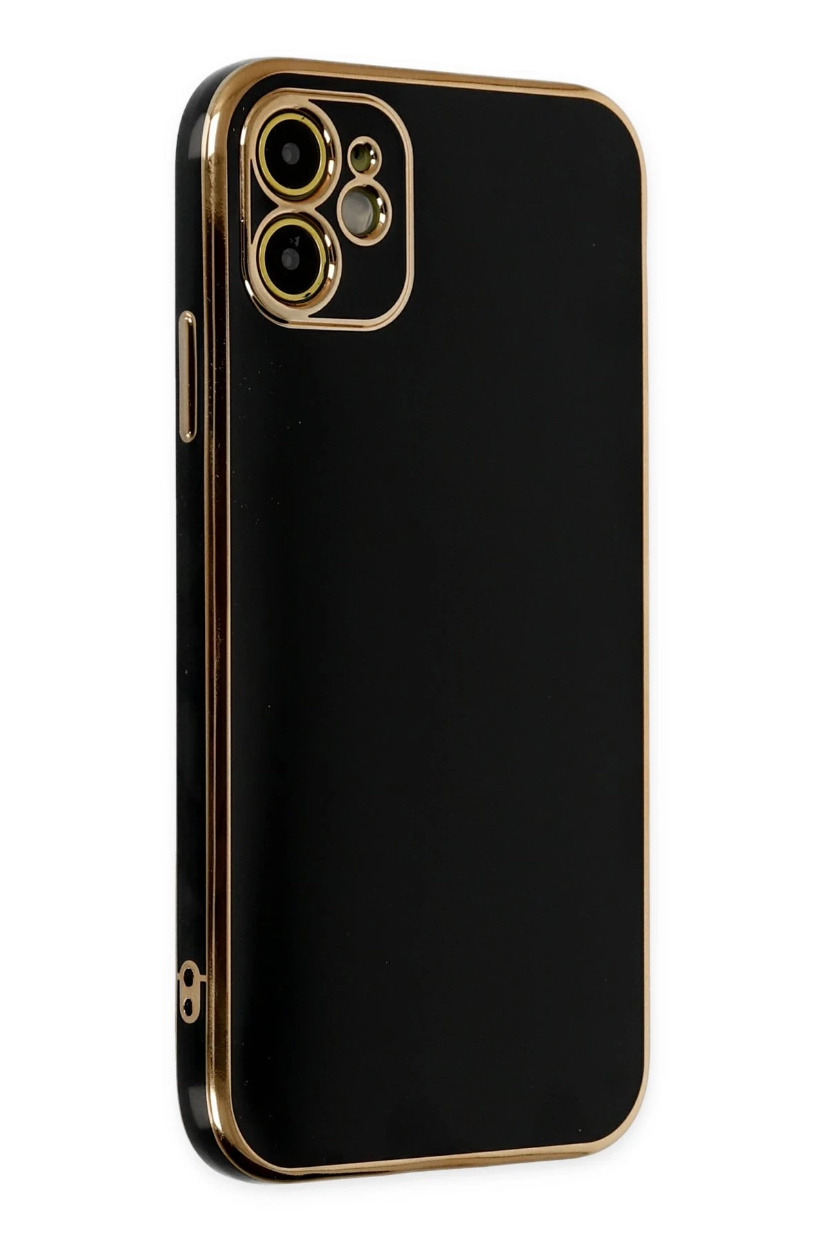 Newface iPhone 12 Kılıf Volet Silikon - Siyah